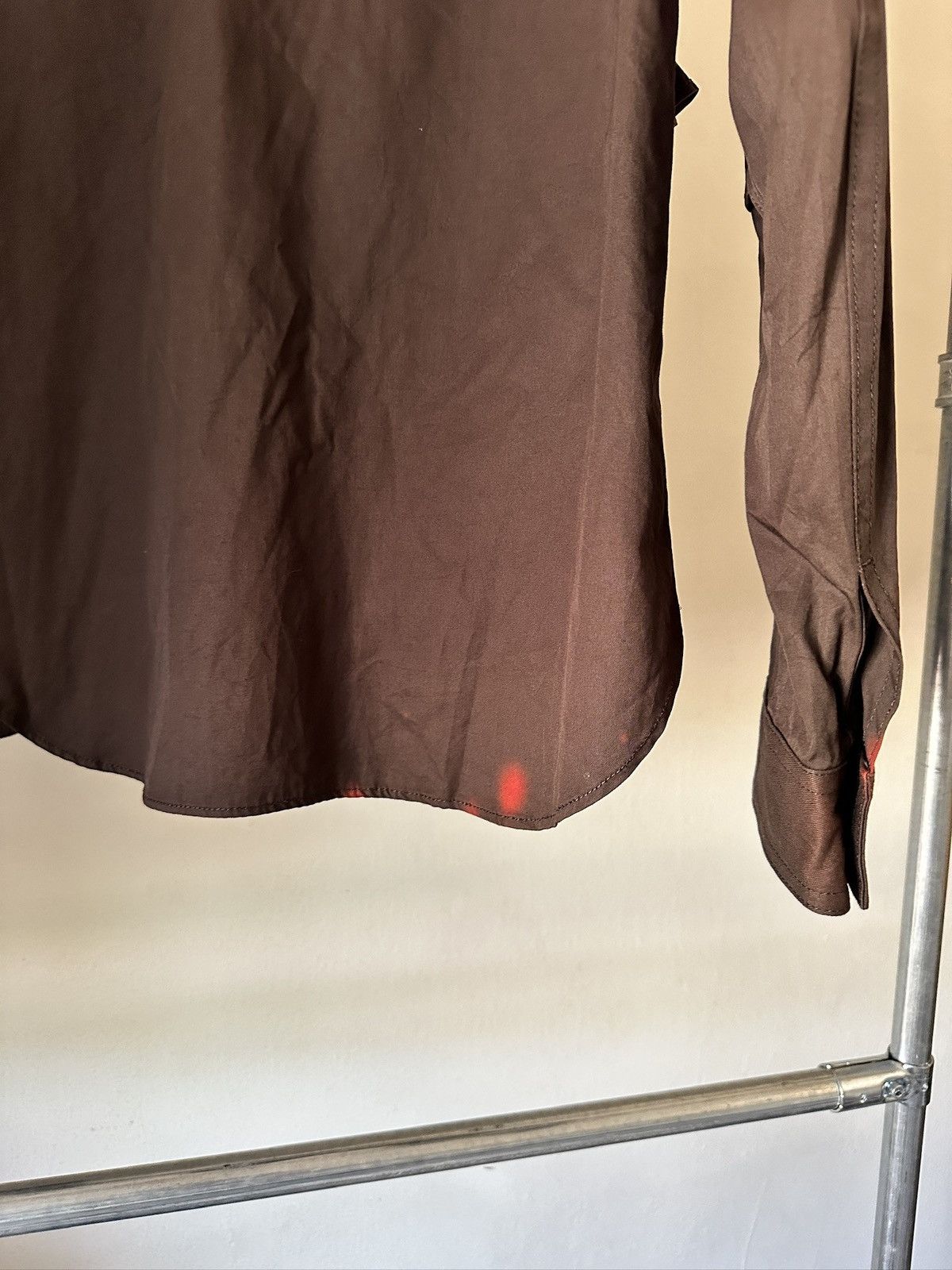 Yohji Yamamoto SS2006 Yohji Yamamoto 3 Button Stained Ruffle Shirt Size S / US 4 / IT 40 - 12 Thumbnail