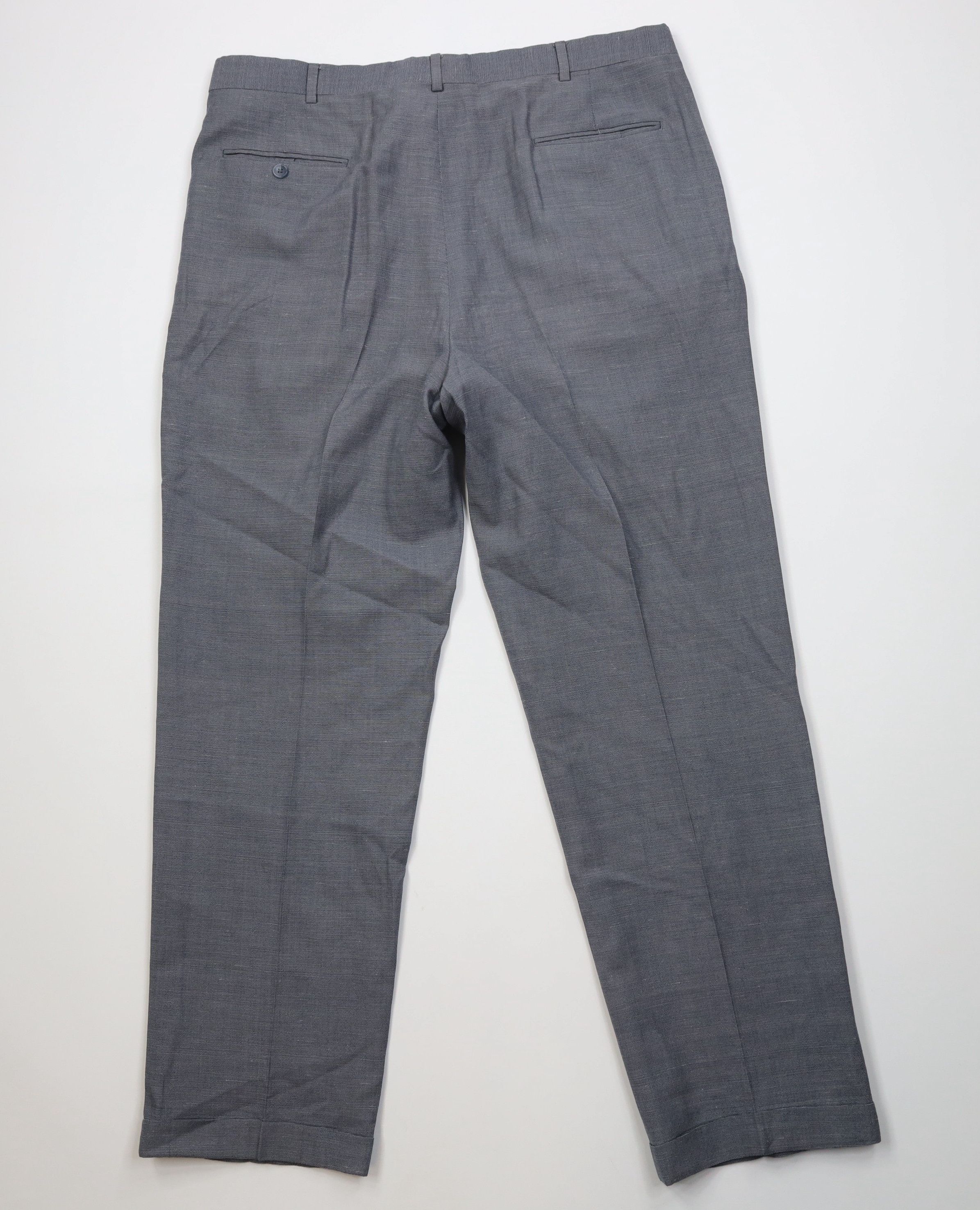 Lands' End Vintage 90s Lands End Wool Linen Wide Leg Chino Pants USA Size US 38 / EU 54 - 9 Thumbnail