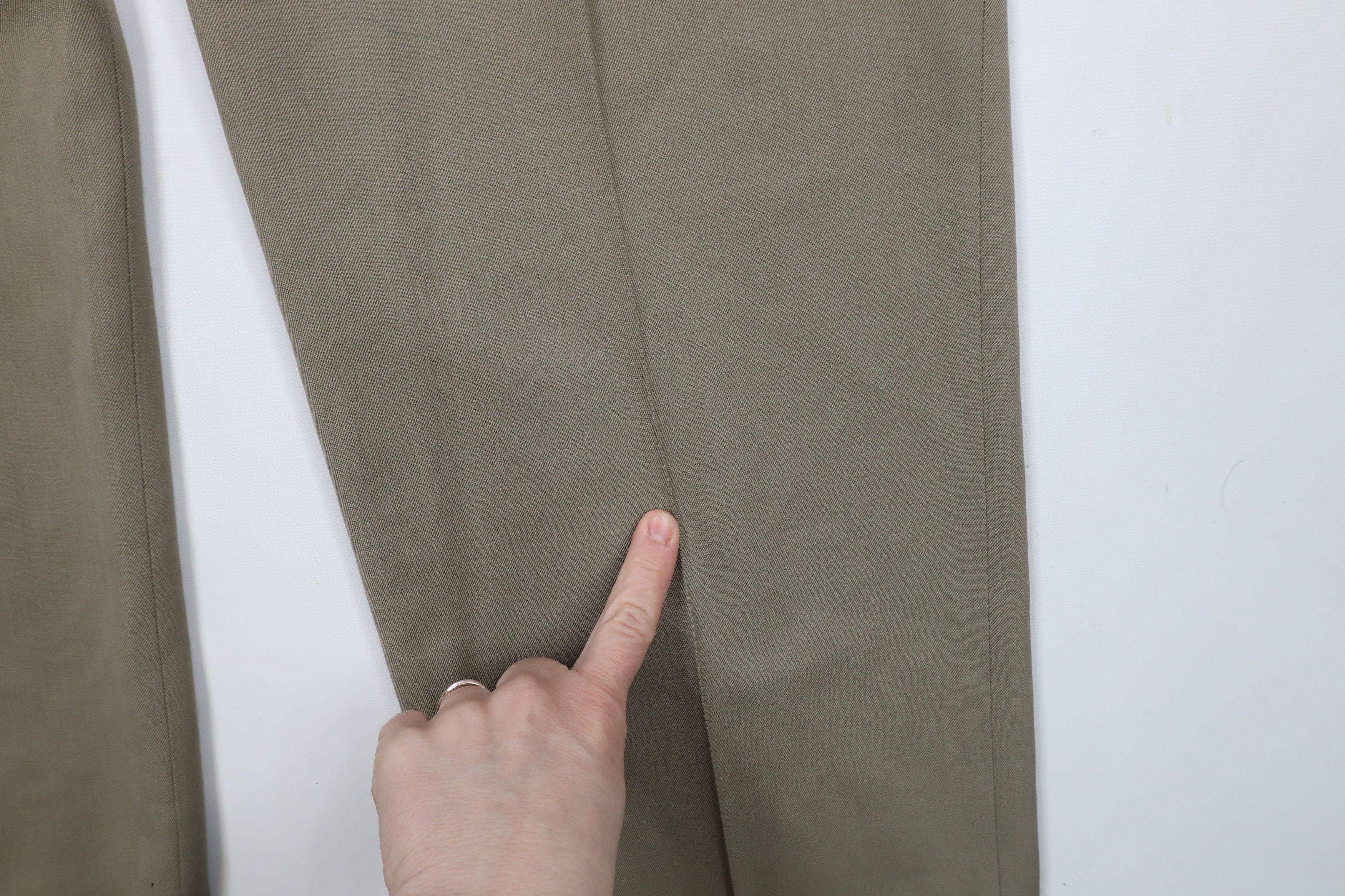Vintage Vintage 70s Streetwear Wool Bell Bottoms Chino Pants Beige Size US 36 / EU 52 - 7 Thumbnail
