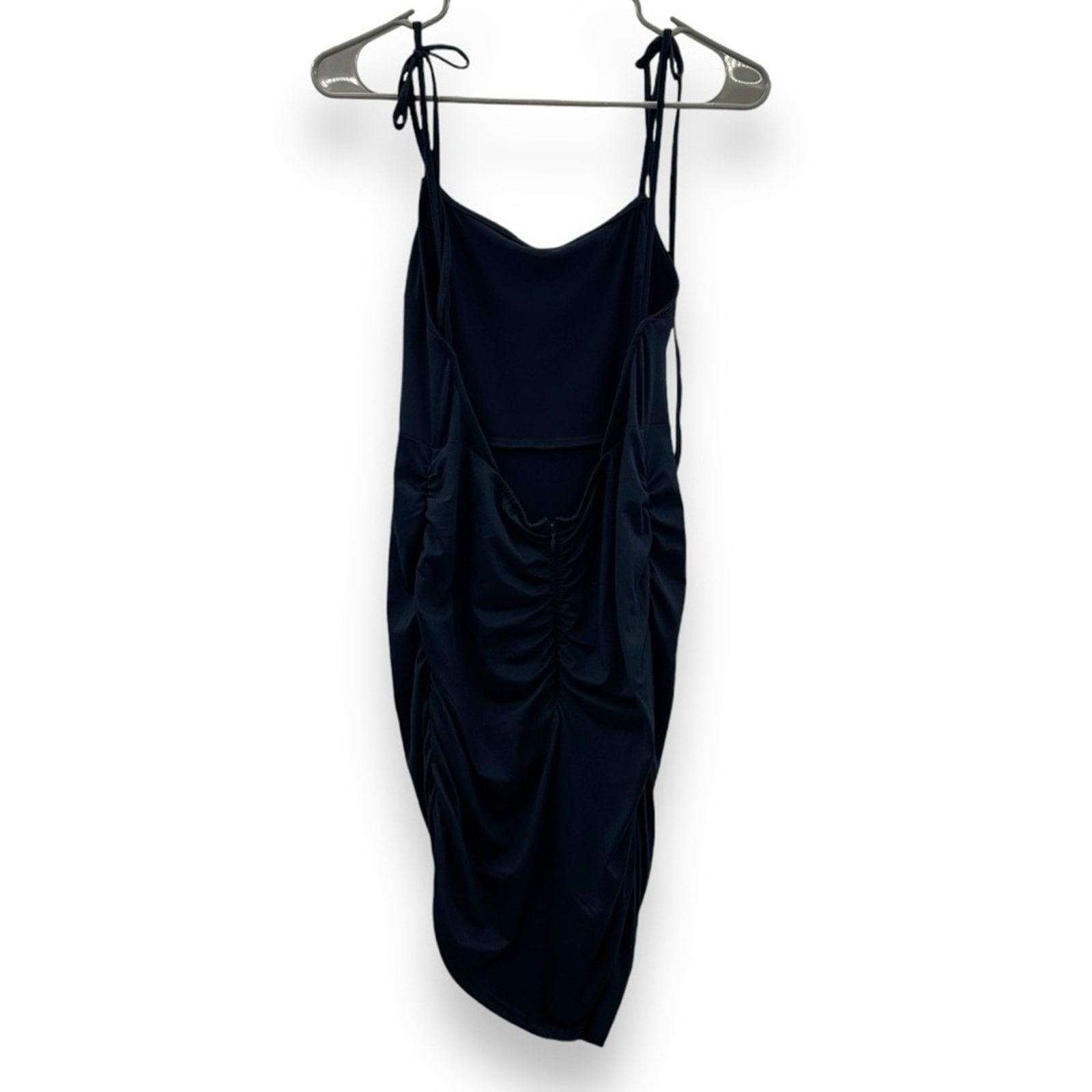 Hutch Anthropologie Hutch Navy Blue Ruched Asymmetrical Mini Dress Size S / US 4 / IT 40 - 6 Thumbnail