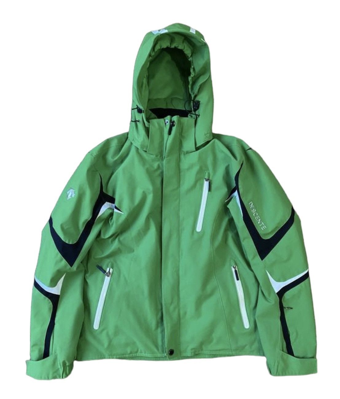 image of Descente Airdrive Thermal Winter Ski Jacket in Green, Men's (Size Medium)