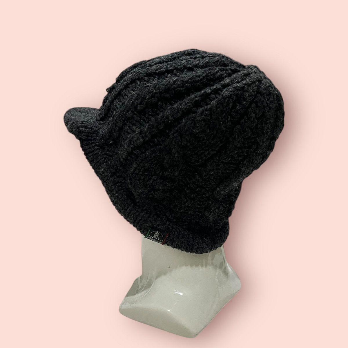 14th Addiction VINTAGE ELLESSE CABLE KNITTED ALT BEANIE HAT Size ONE SIZE - 9 Thumbnail