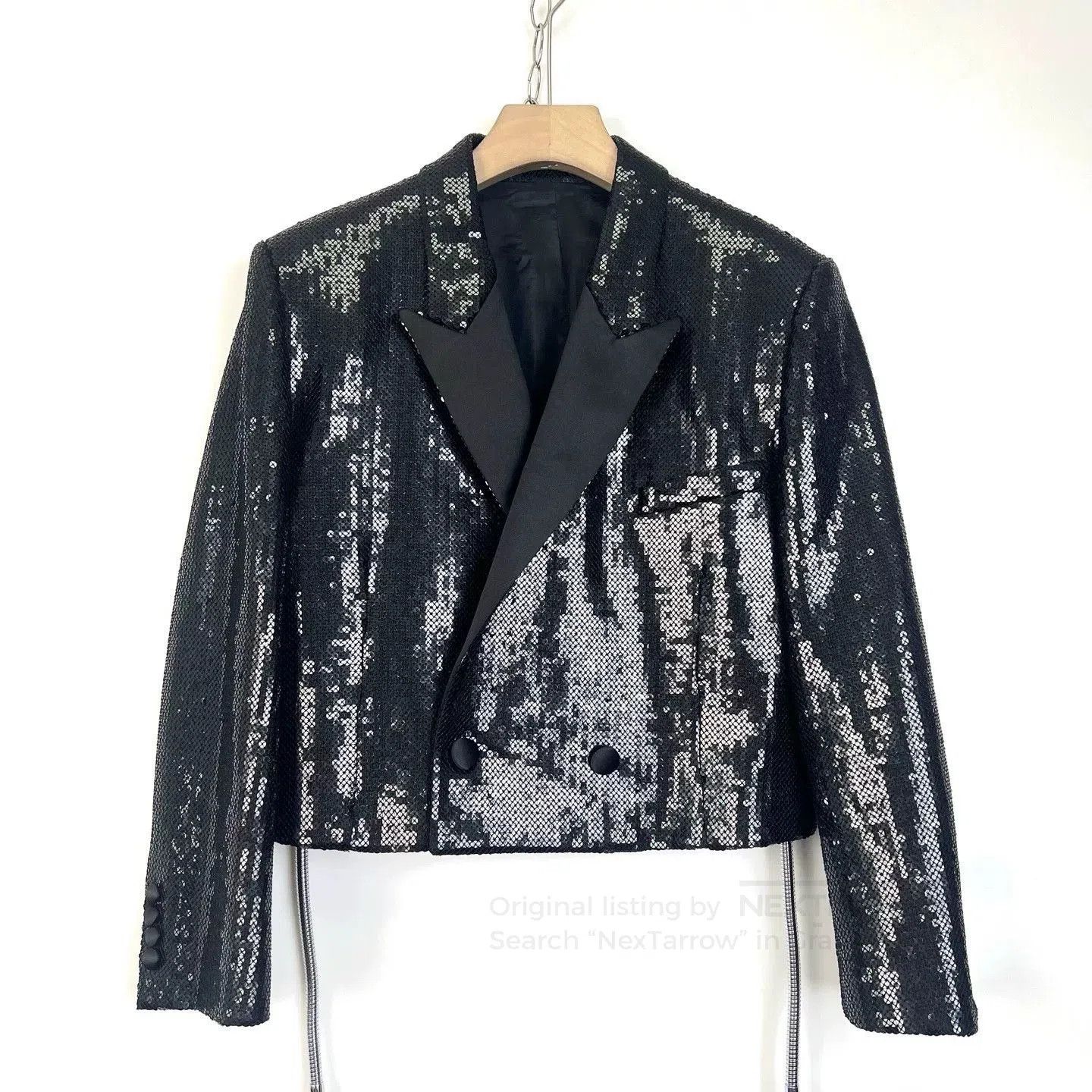 Celine Celine Military Sequin Jacket. Size S / US 4 / IT 40 - 2 Thumbnail
