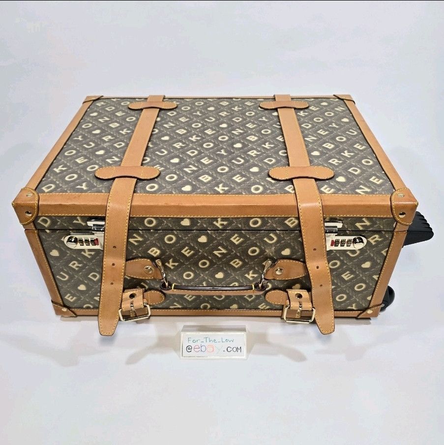 Dooney & Bourke Rare Vintage DOONEY & BOURKE Carry-on Rolling Luggage Trunk Size ONE SIZE - 3 Thumbnail