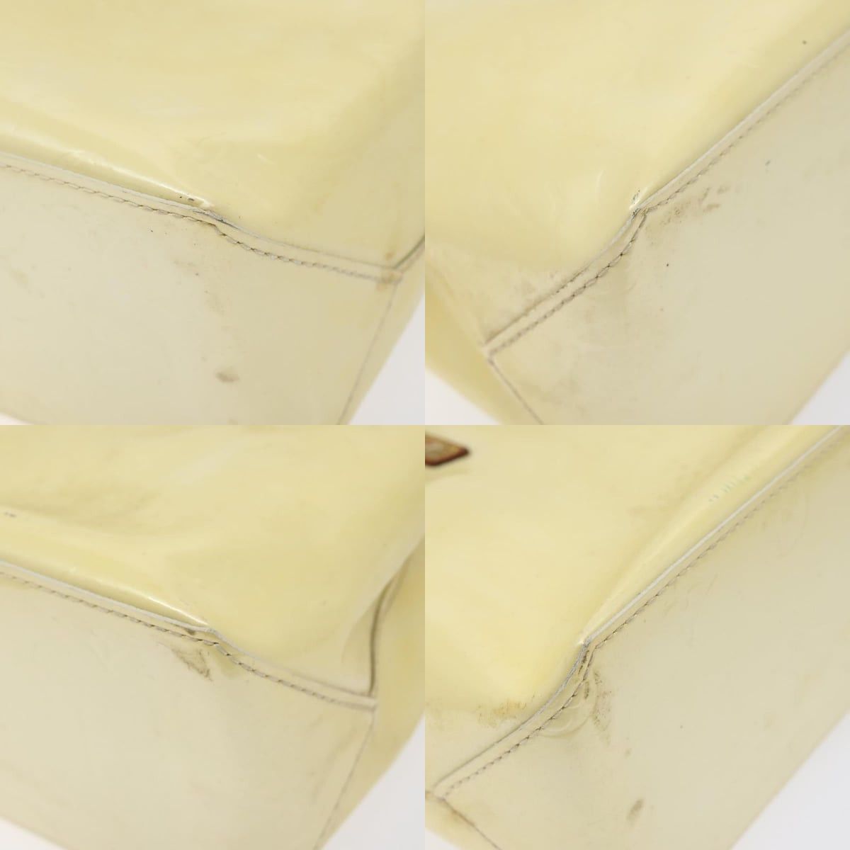 Louis Vuitton LOUIS VUITTON Monogram Vernis Reade PM Hand Bag Perle M91336 Size ONE SIZE - 10 Thumbnail