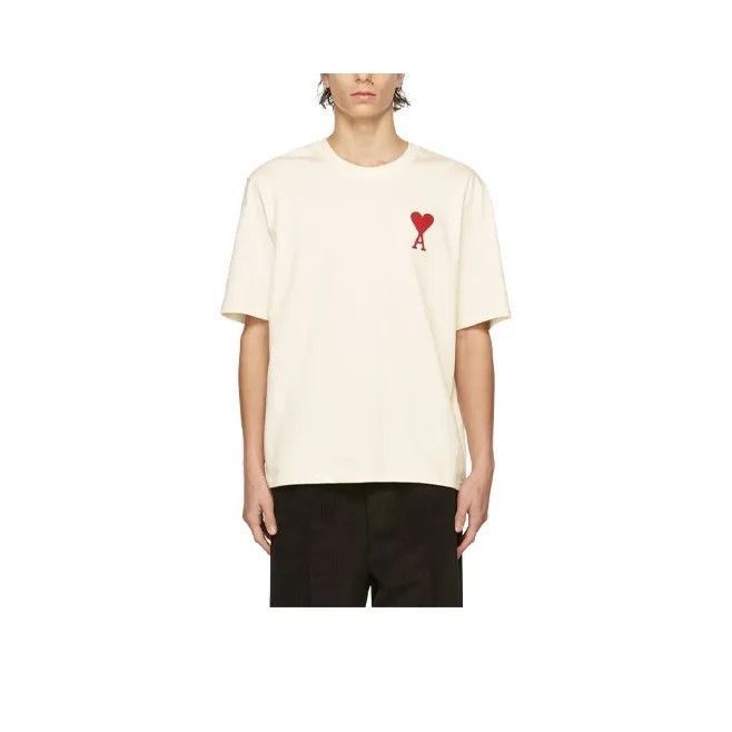 AMIPARIS Heart Logo Short Sleeve T-Shirt -2507