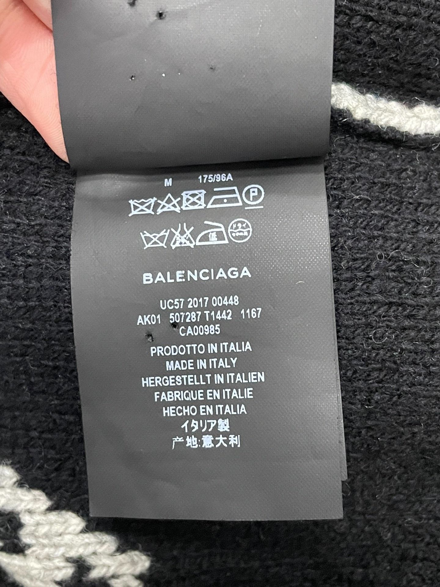 Balenciaga Balenciaga grey monogrammed big logo sweater 2501-Nextarrow Size US M / EU 48-50 / 2 - 6 Thumbnail