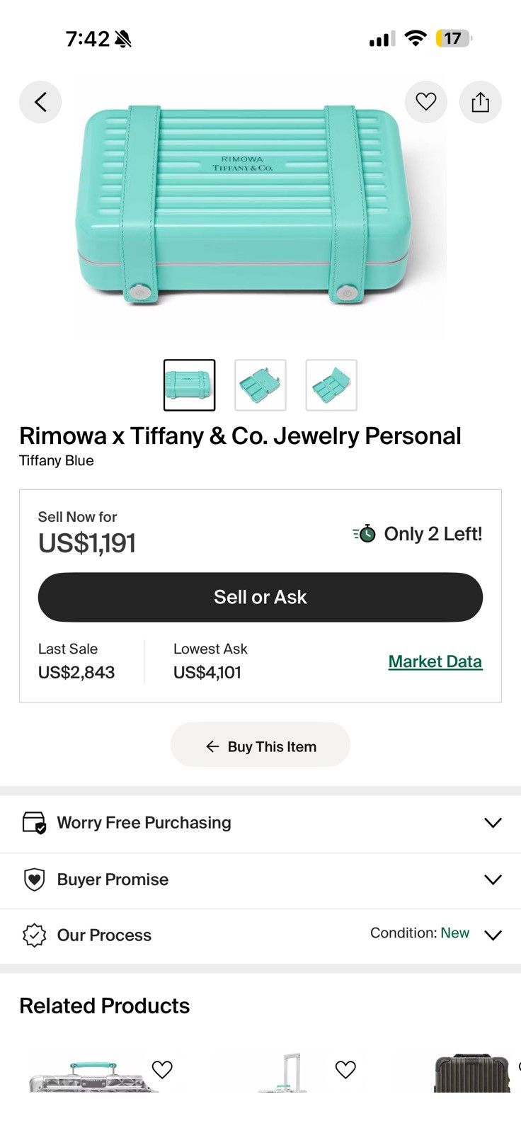 Tiffany & Co. Tiffany & co x rimowa Size ONE SIZE - 1 Preview