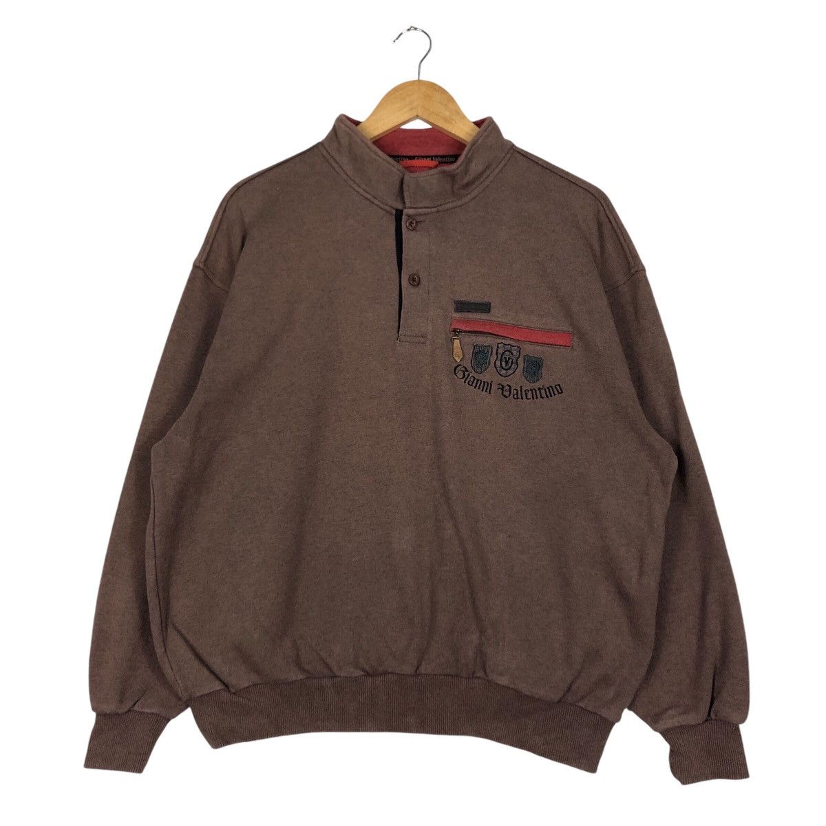 Gianni Valentino × Valentino Vintage Gianni Valentino Casual Wear Sweatshirt 90S Rare Size US M / EU 48-50 / 2 - 1 Thumbnail