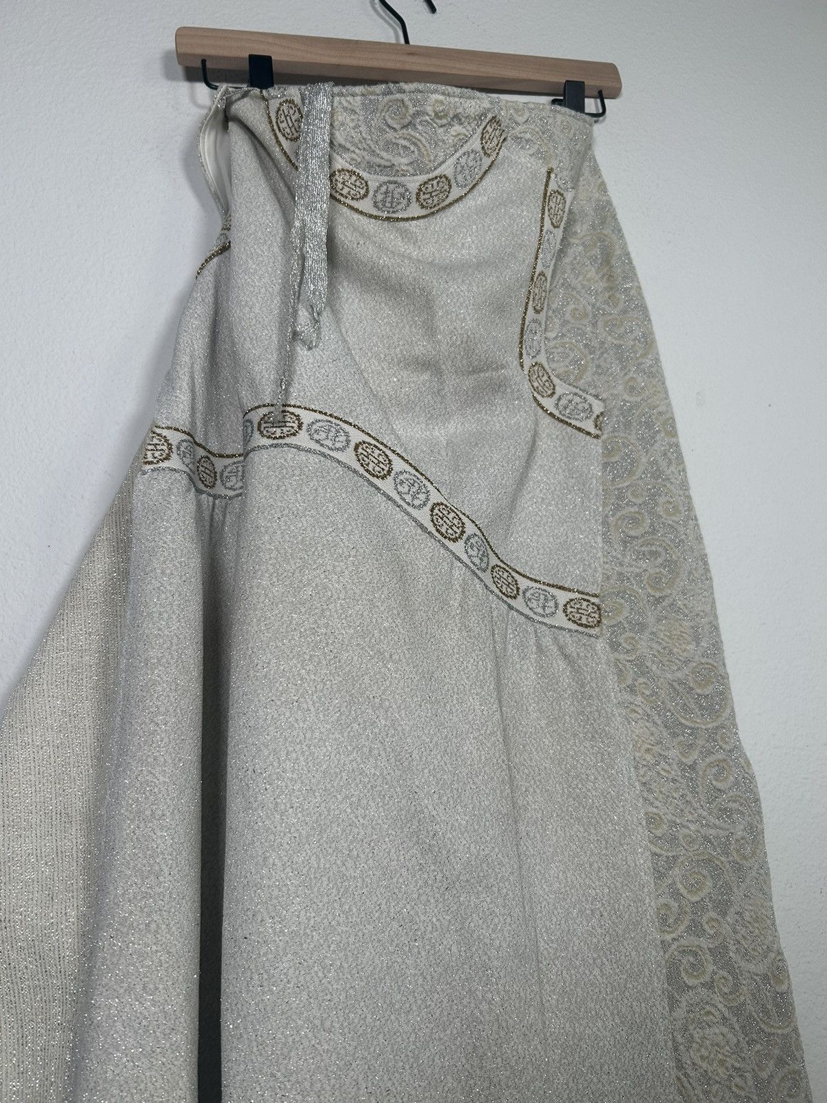 Maison Margiela AW04 Artisanal Patchwork Metal Wrap Skirt Size 34" / US 12 / IT 48 - 4 Thumbnail