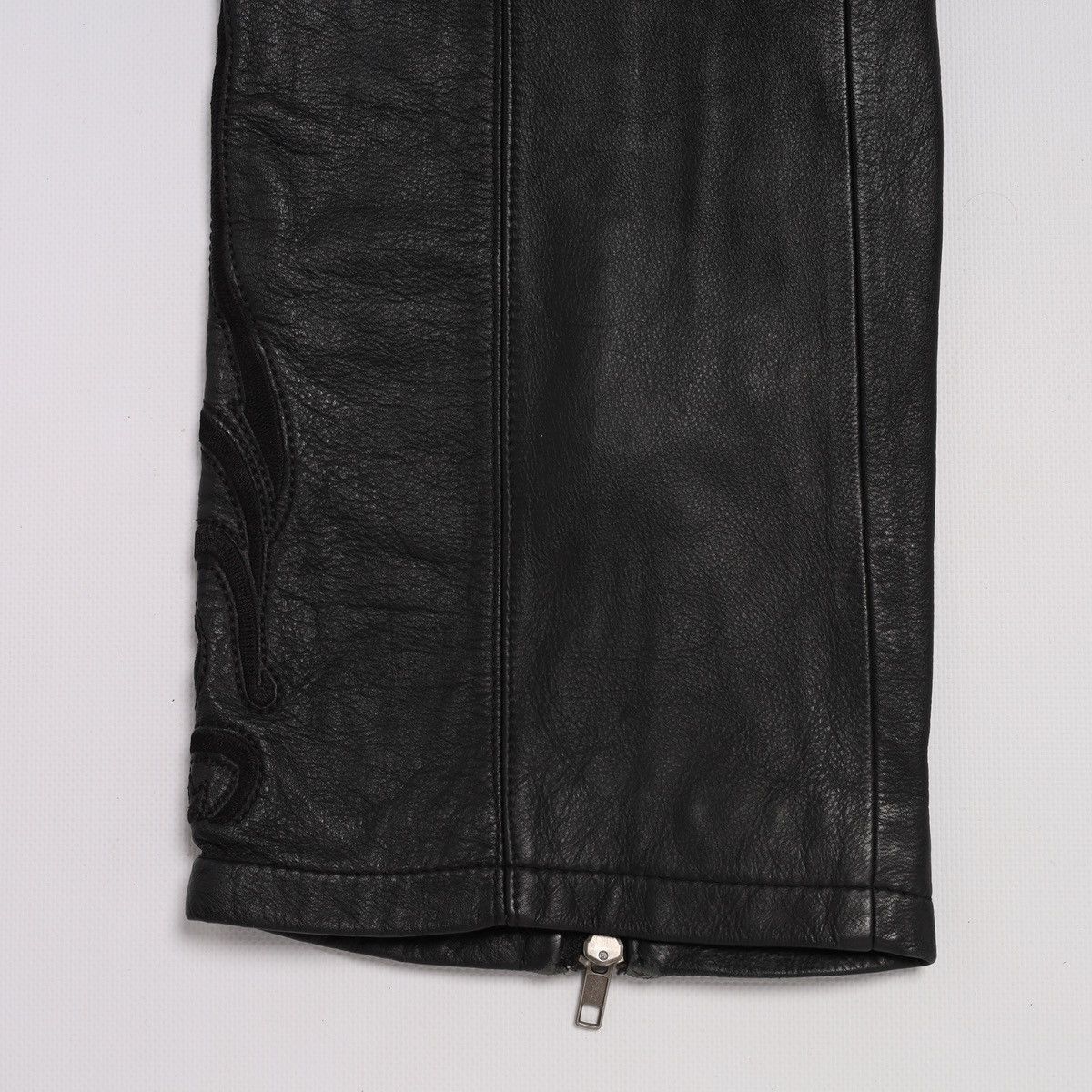 Harley Davidson Harley Davidson Motor Biker Leather Pants Black zip Size 28" / US 6 / IT 42 - 3 Thumbnail