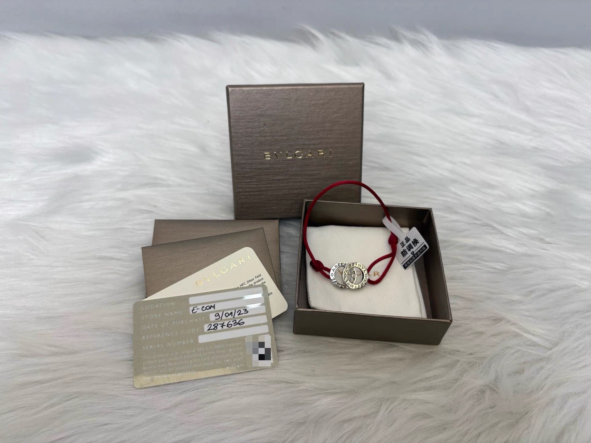 Bvlgari Bvlgari 925 Sterling Silver Double Loop Bracelet K36 Size ONE SIZE - 5 Thumbnail