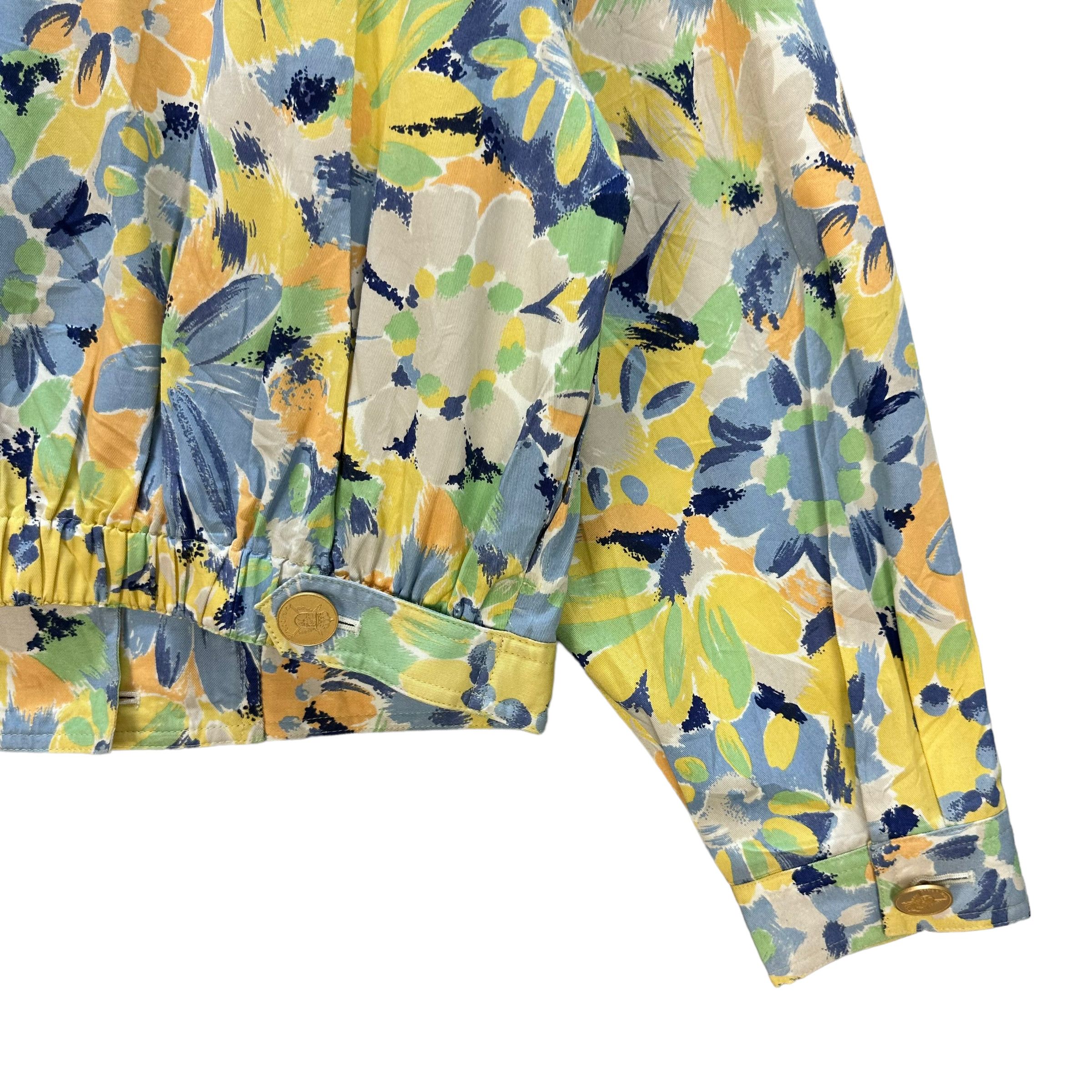 Japanese Brand KODAMA FLOWER FULLPRINT CROPPED JACKET #8255-218 Size S / US 4 / IT 40 - 11 Thumbnail