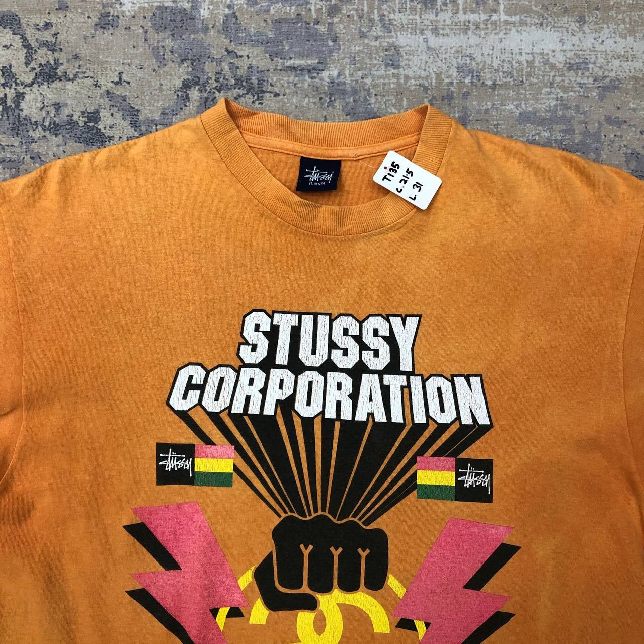 Stussy T135 VTG STUSSY CORPORATION PARODY TEE Size US L / EU 52-54 / 3 - 2 Thumbnail