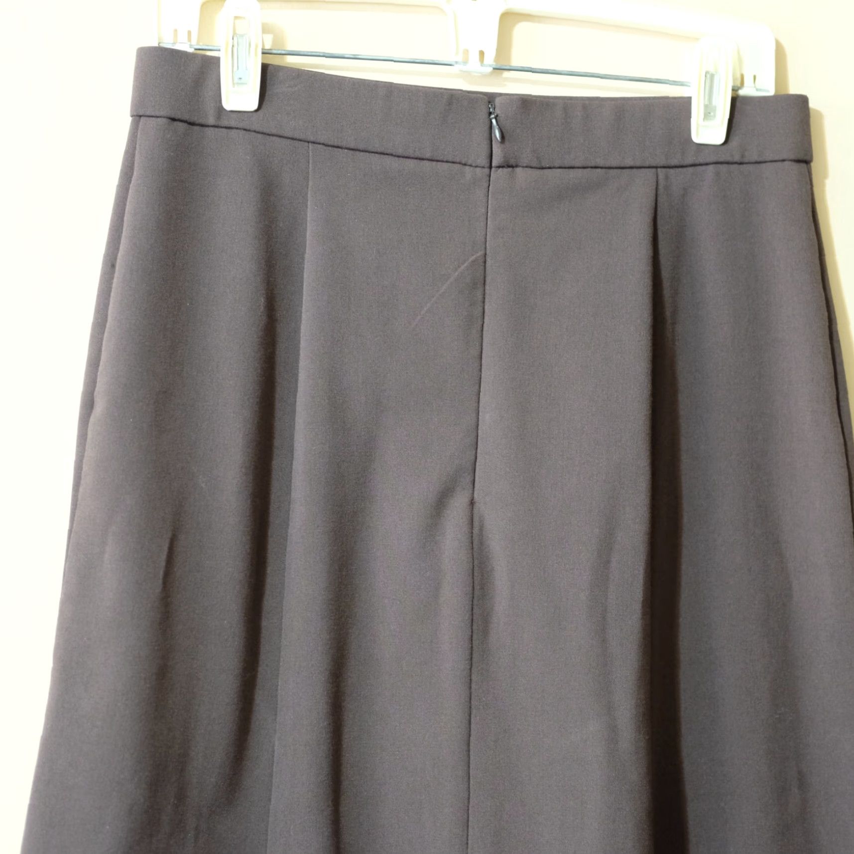 Vintage Counterparts Brown A-Line Skirt Size 10 Career Poly/Rayon/Spandex #p43-34 Skirt Women Regular Knee Length Brown 10 Womens Size 32" / US 10 / IT 46 - 5 Thumbnail