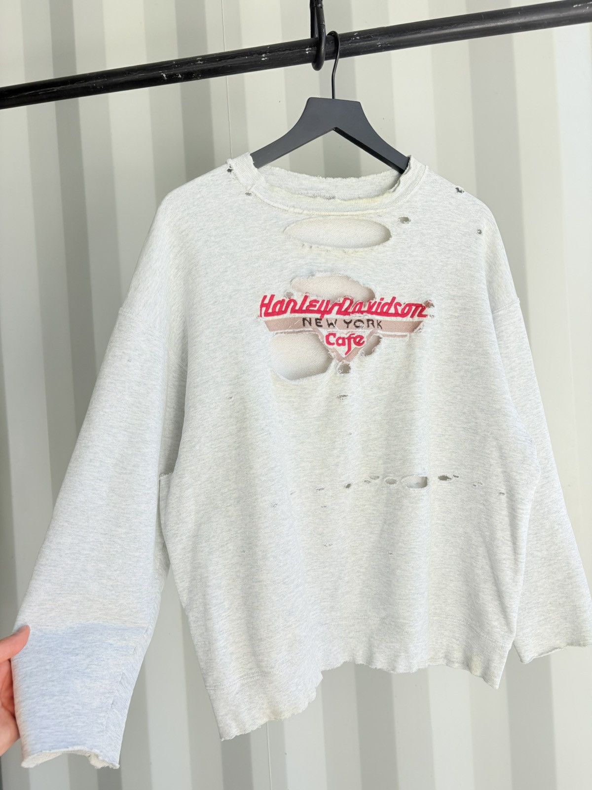 Harley Davidson Vintage Harley Sweatshirt Faded Distressed Grunge Band Size US L / EU 52-54 / 3 - 1 Thumbnail