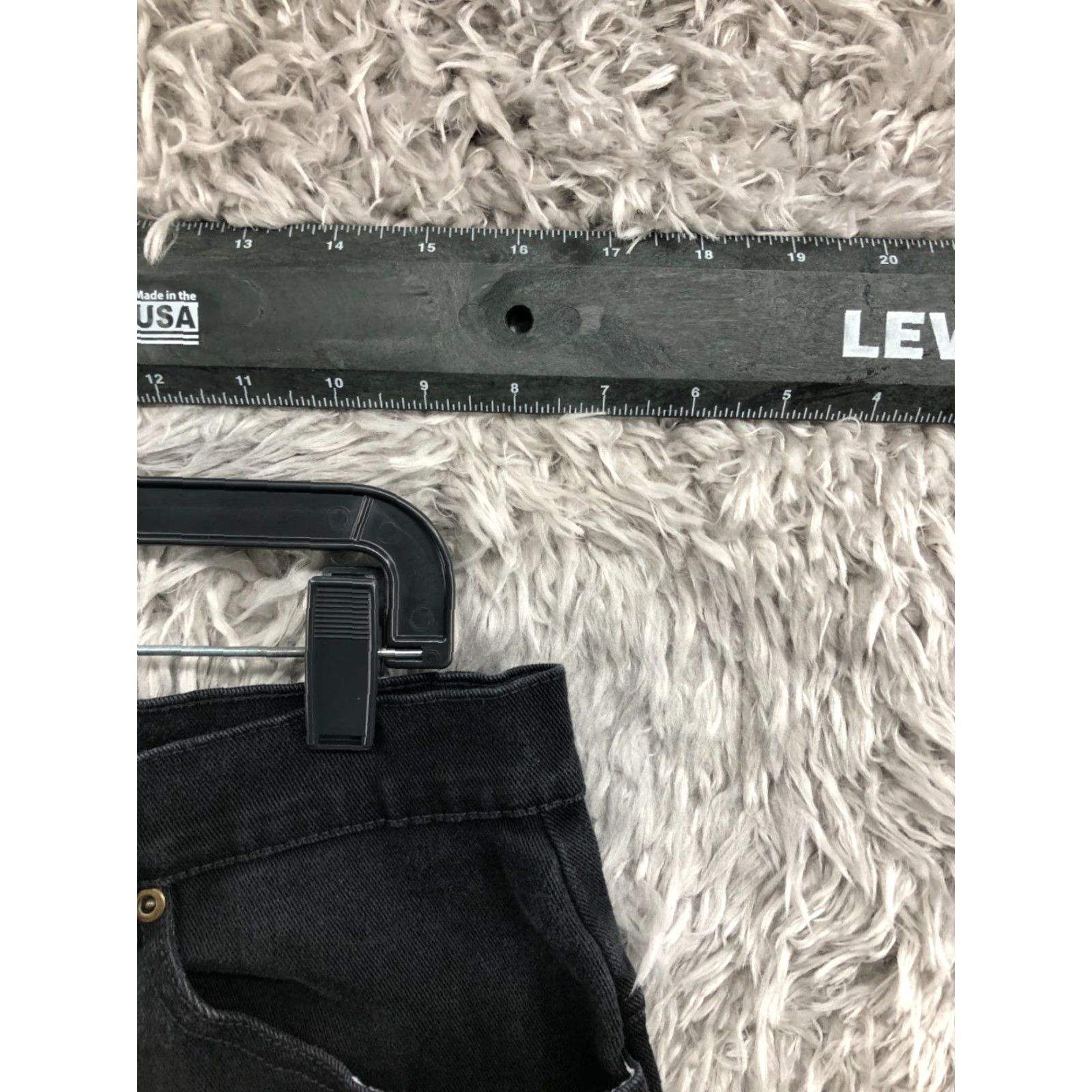 Vintage Bonjour High Rise Straight Jeans Plus Size 18 Womens Dark Wash Black Size 40" / US 18 - 2 Thumbnail