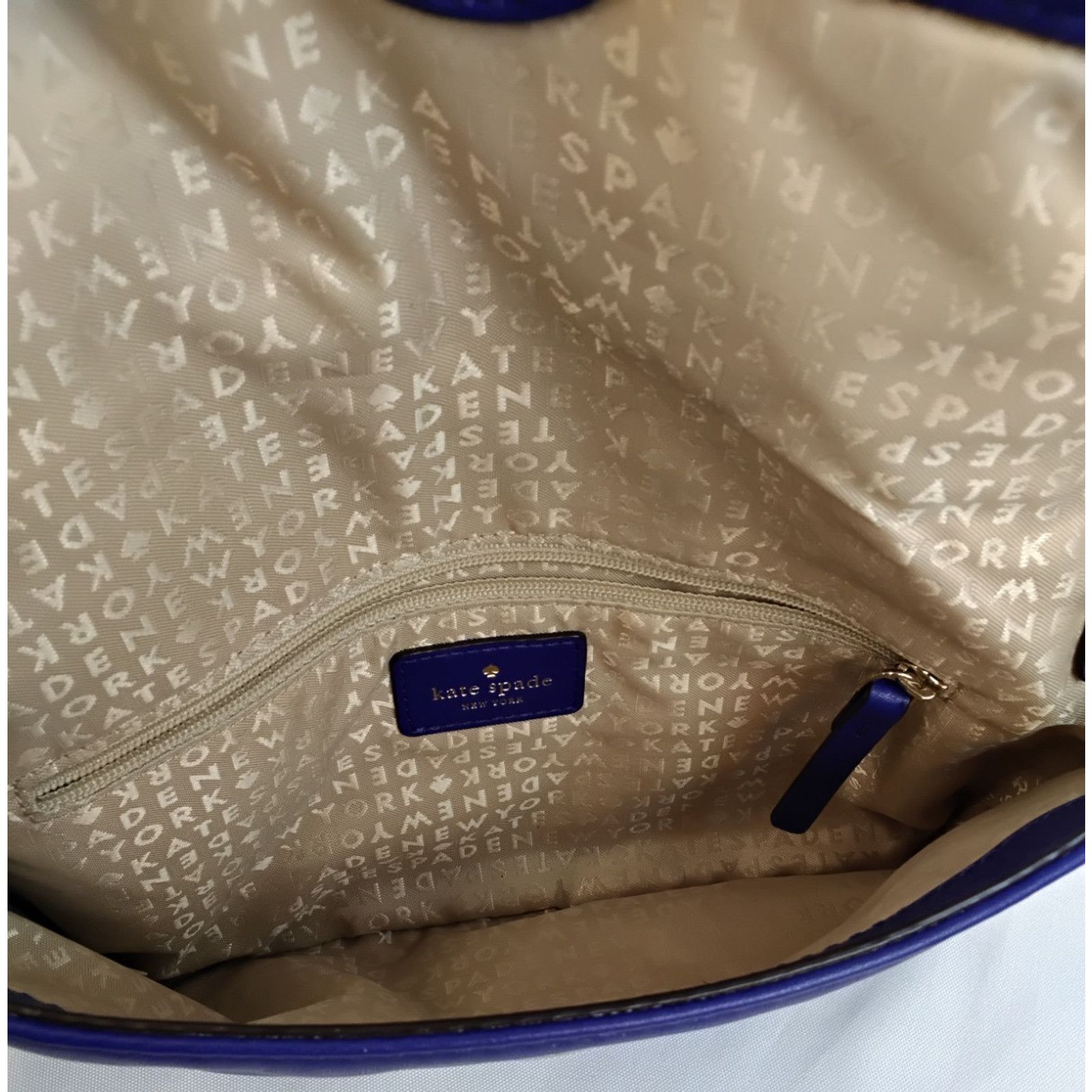 Kate Spade Kate Spade Fremont Place Julian Leather Crossbody Royal Blue Size ONE SIZE - 9 Thumbnail