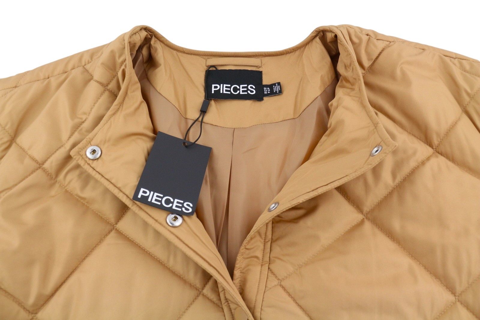 Other KEY LIGHT PADDED XL Brown Quilted Snap Buttons 88025 Size XL / US 12-14 / IT 48-50 - 5 Thumbnail