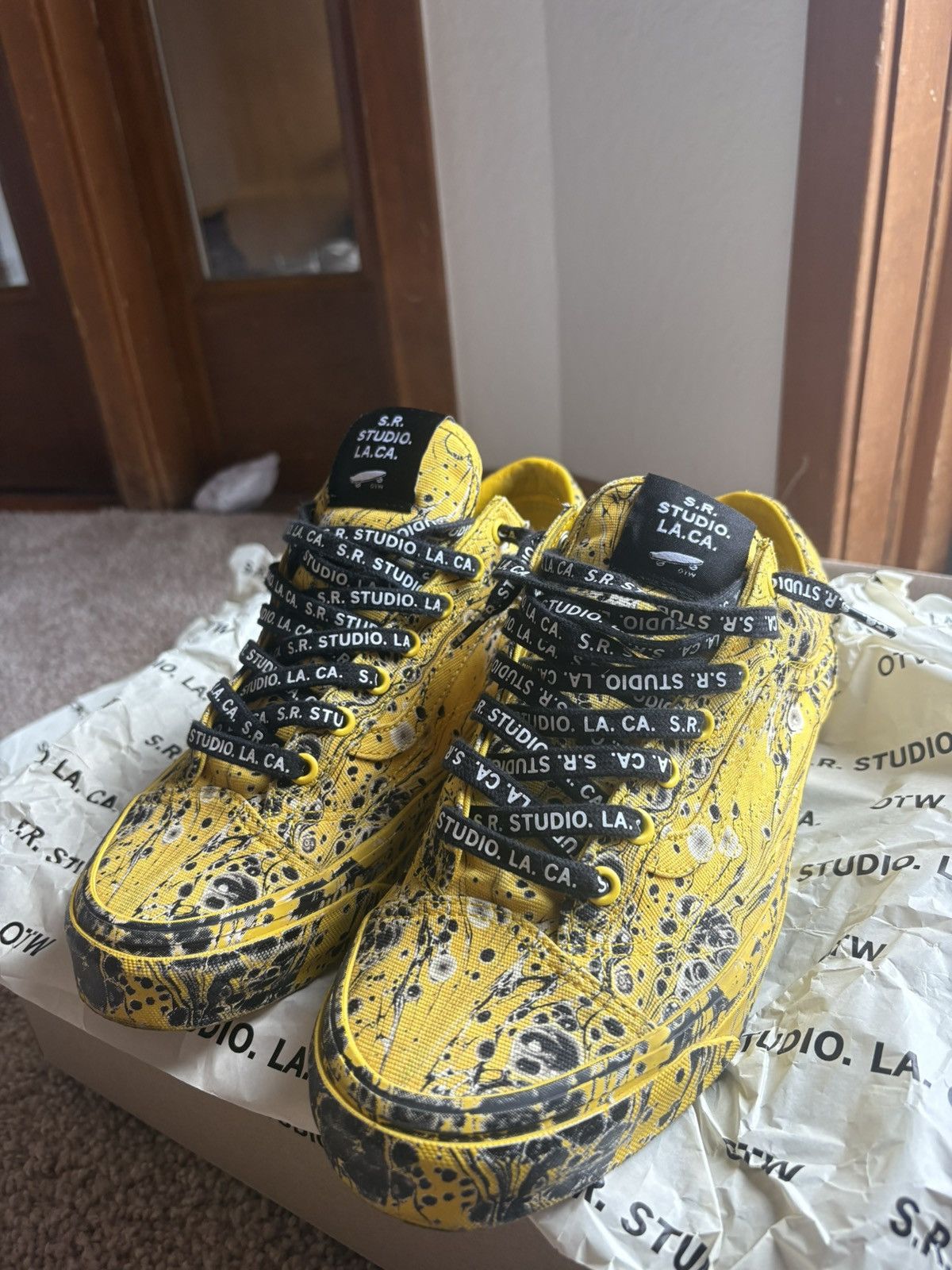 Sterling Ruby Sterling Ruby S.R. Studio Soto yellow vans Size US 11 / EU 44 - 8 Thumbnail