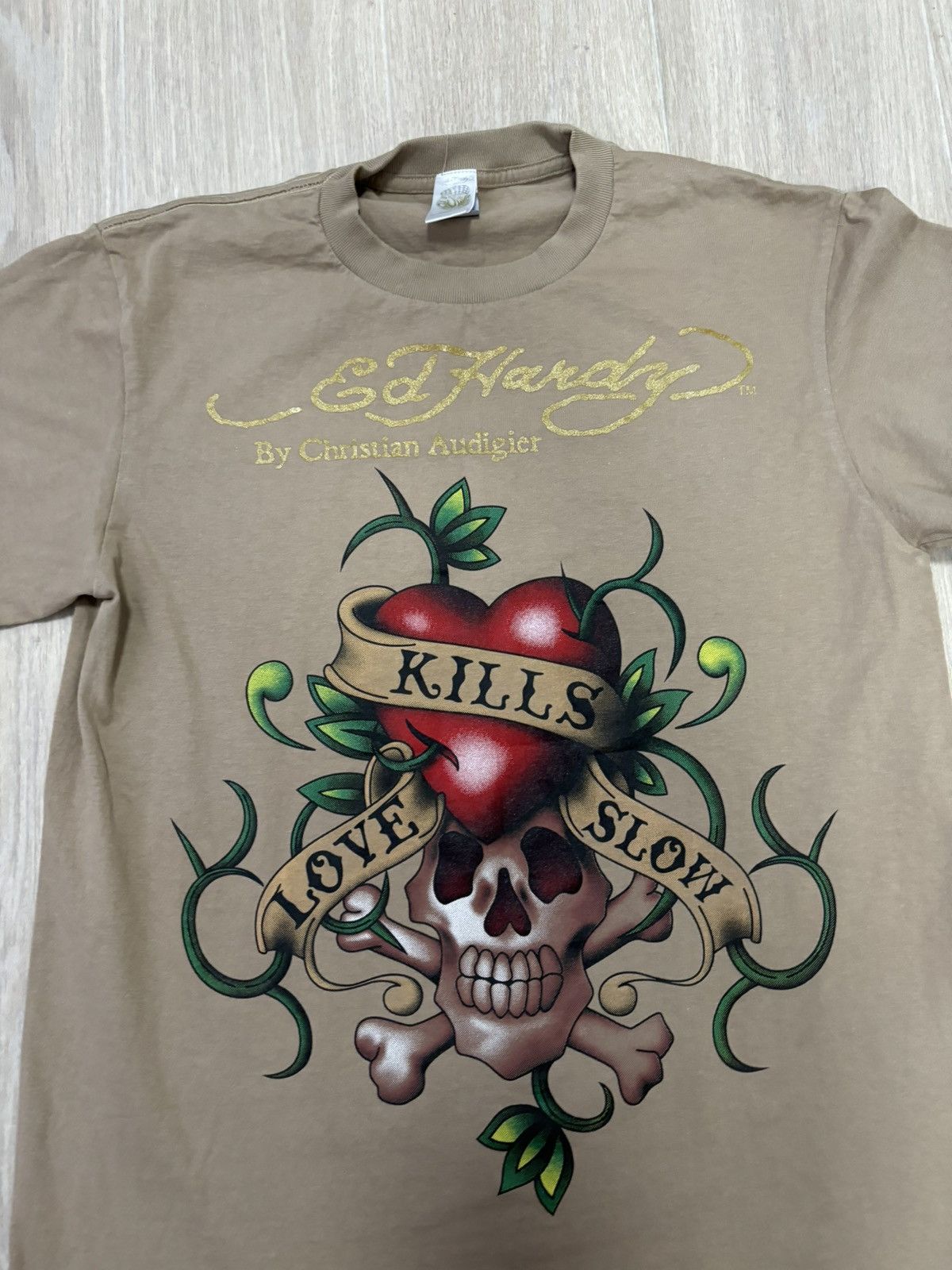 Ed Hardy × Vintage Ed hardy vintage t shirt Y2K Size US M / EU 48-50 / 2 - 2 Thumbnail
