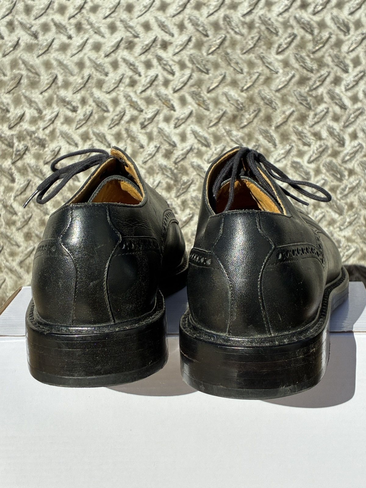 Polo Ralph Lauren Polo Ralph Lauren Black Leather Oxford Dress Size 7.5 D Size US 7.5 / EU 40-41 - 3 Thumbnail