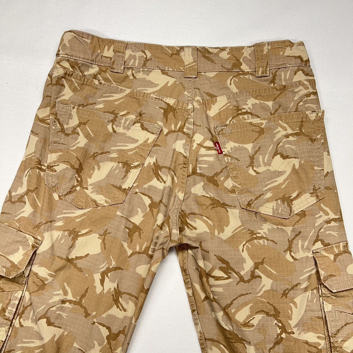 Levi's Levis Cargo Pants Brown Camo Ripstop Straight Tactical Y2K Size US 29 - 14 Thumbnail