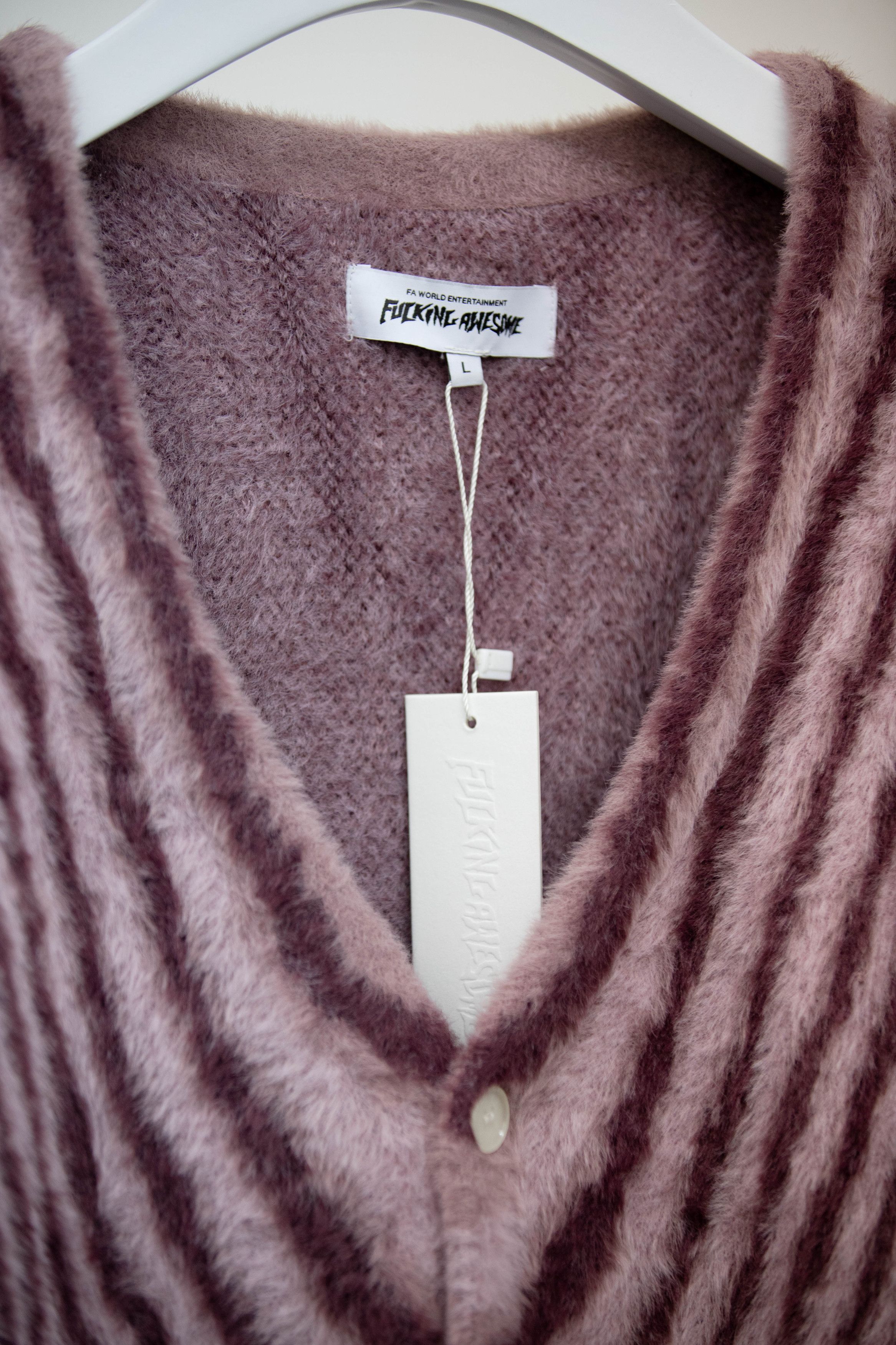Fucking Awesome Fucking awesome acid hairy cardigan - purple Size US L / EU 52-54 / 3 - 3 Thumbnail
