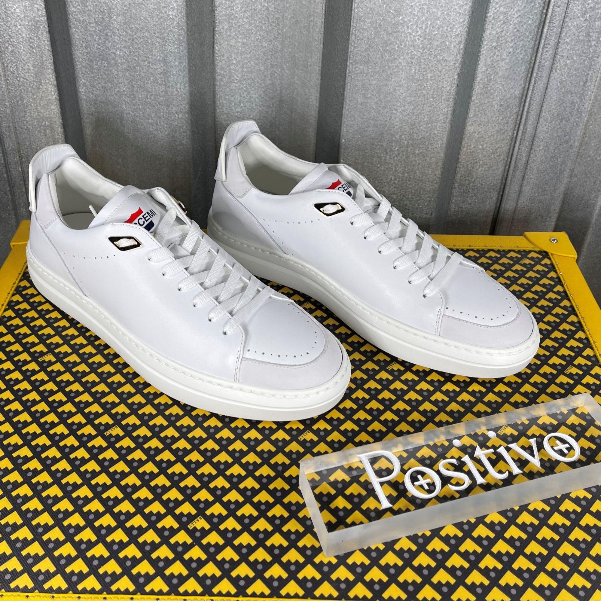 Buscemi Buscemi Uno Sport White Leather Sneakers US 7 EU 40 Size US 7 / EU 40 - 4 Thumbnail