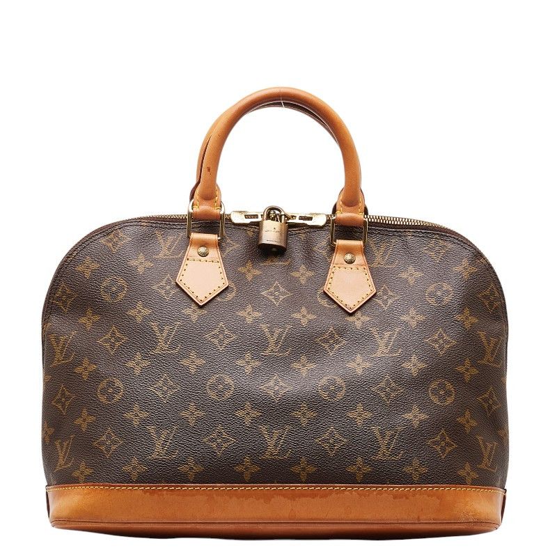 Louis Vuitton Louis Vuitton Louis Vuitton Monogram Alma PM Handbag M51130 Brown PVC Leather Canvas Handbag M51130 in Very Good Condition Size ONE SIZE - 1 Thumbnail