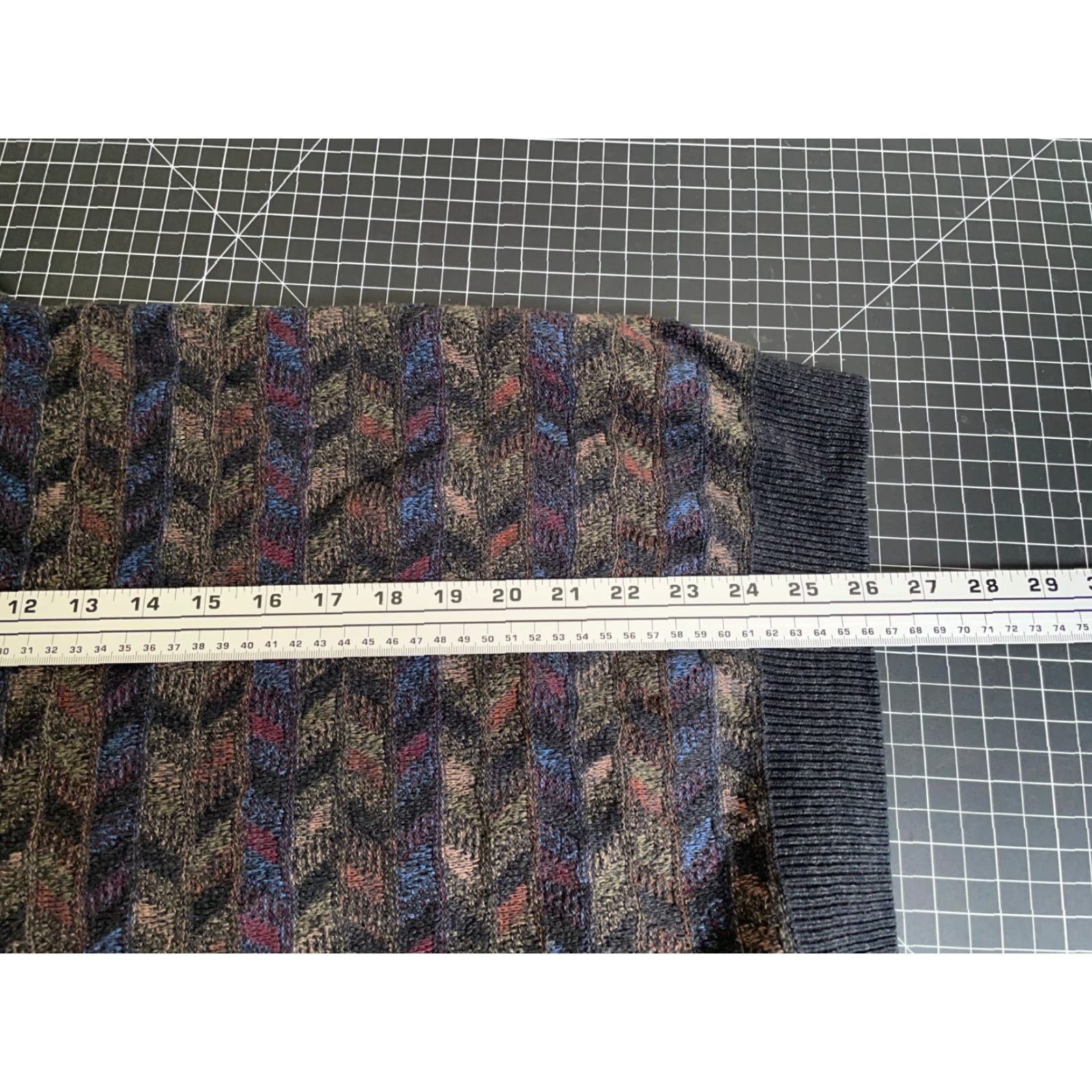 Vintage Vintage San Mateo Island Men's Medium Sweater Geometric Zig Zag Pattern Cotton Relaxed Fit Pullover 90s Casual Men Size US M / EU 48-50 / 2 - 7 Thumbnail