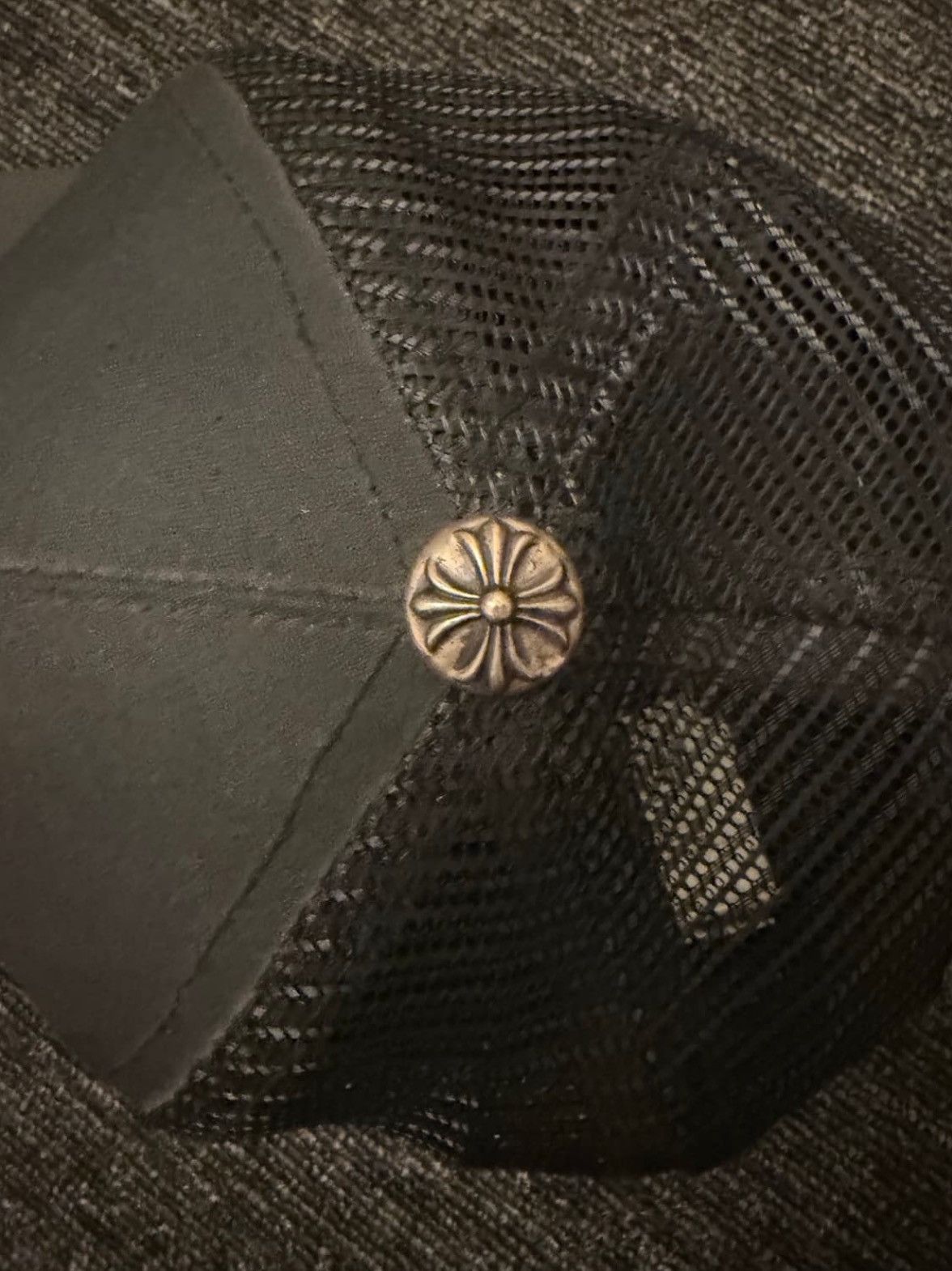 Chrome Hearts Floral Cross Trucker Hat Size ONE SIZE - 3 Thumbnail
