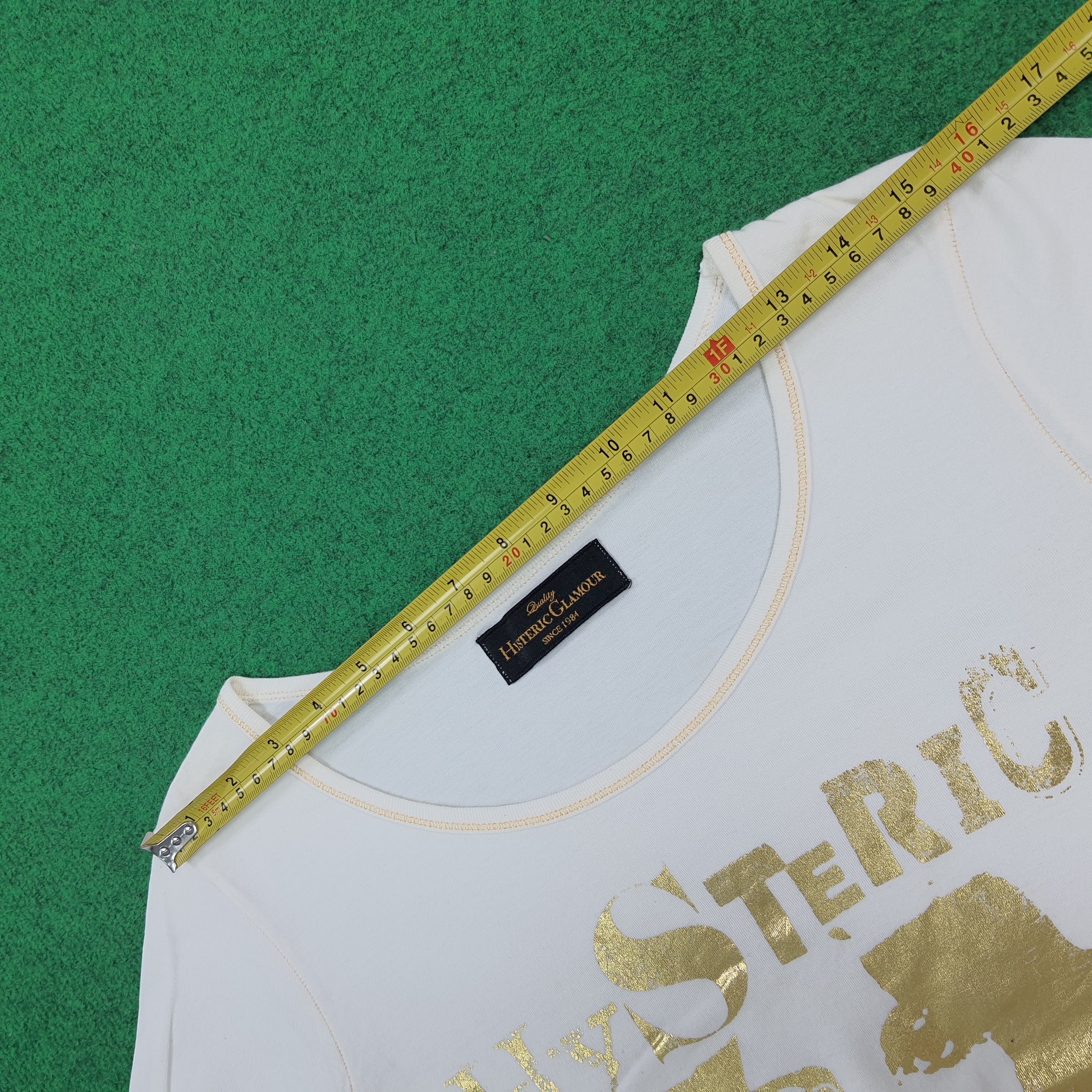 Hysteric Glamour Vintage Hysteric Glamour Japan Gold Logo Tshirt C301N33 Size S / US 4 / IT 40 - 10 Thumbnail
