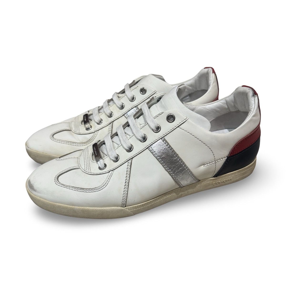 Dior × Hedi Slimane Dior Homme 05SS White Hi-top Sneakers | Grailed