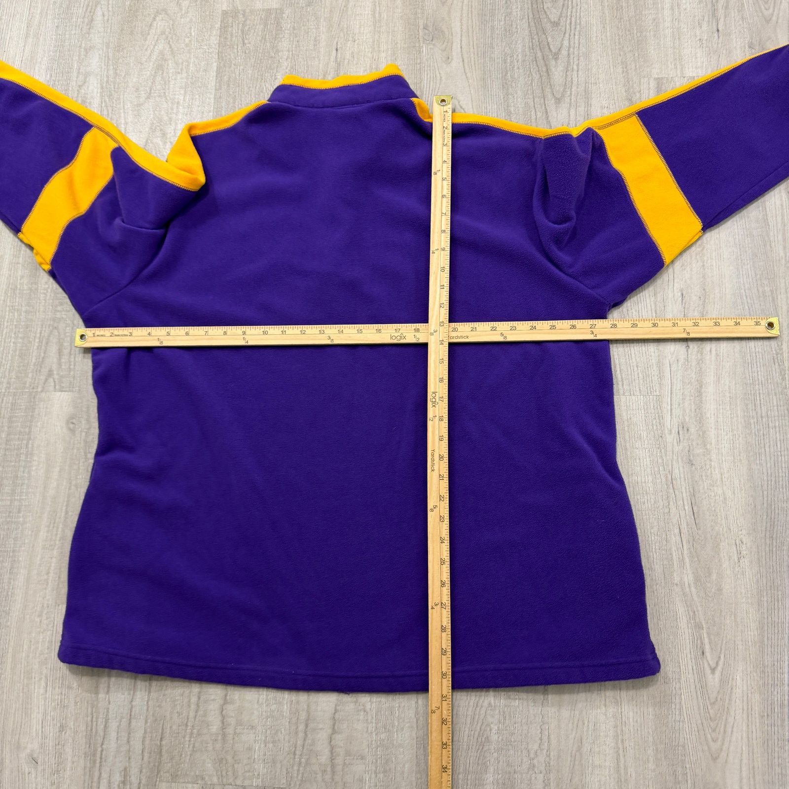 Vintage Vintage Minnesota Vikings Quarter Zip Mens 2XL Purple Yellow Size US XXL / EU 58 / 5 - 8 Thumbnail