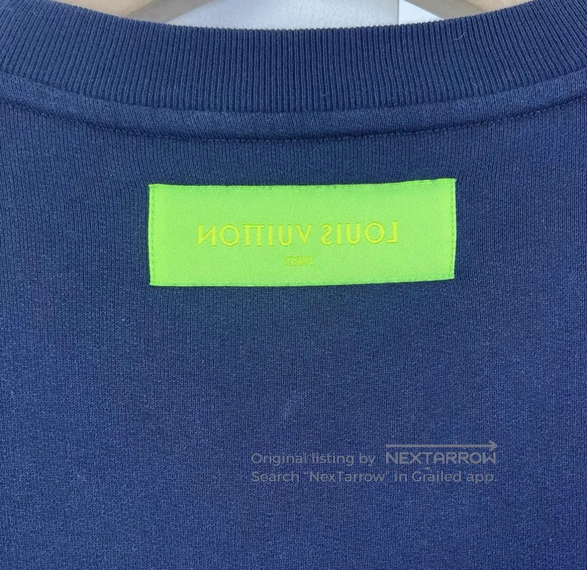 Louis Vuitton Blue Long Sleeve Sweatshirt with Text Print. Size US L / EU 52-54 / 3 - 6 Thumbnail