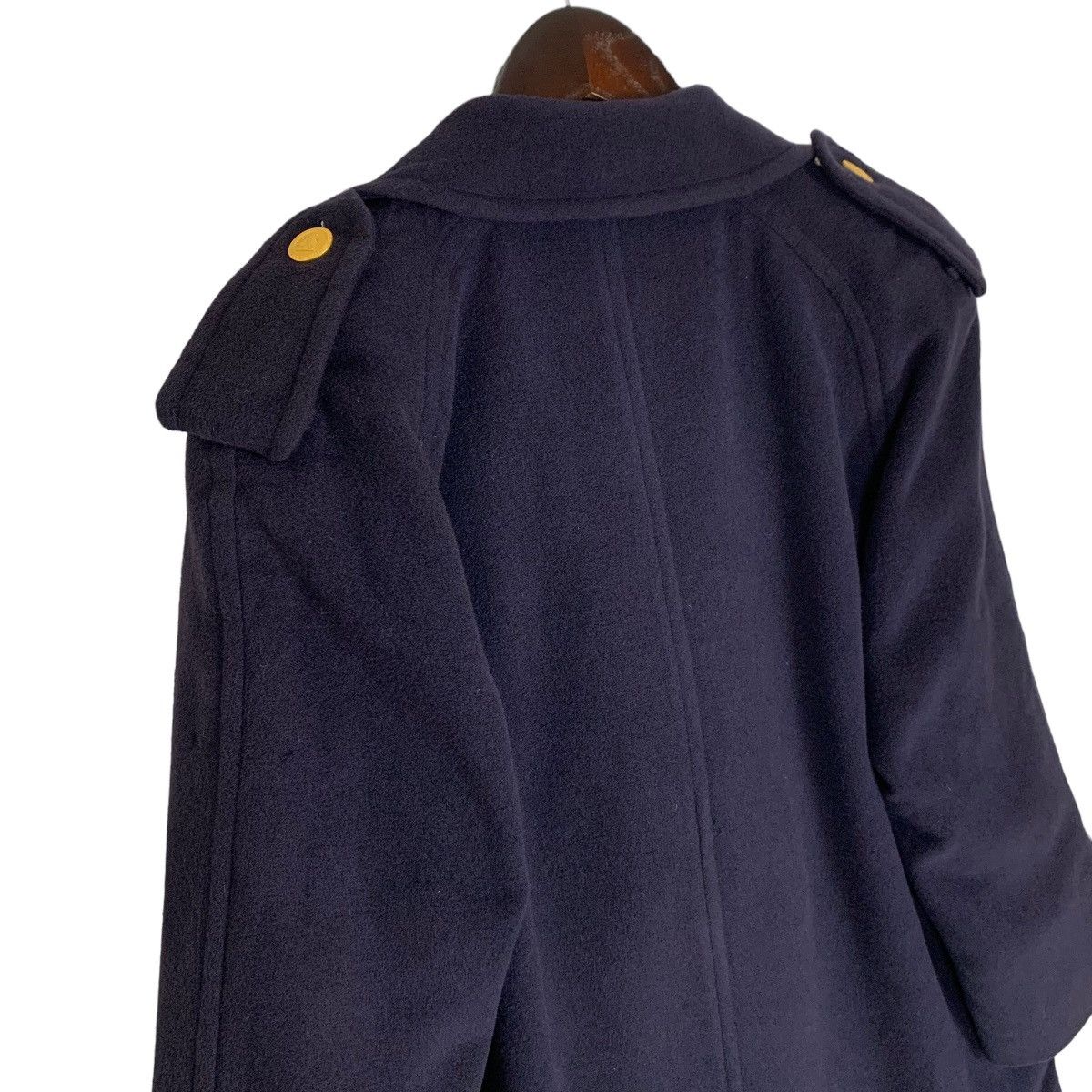 Burberry × Vintage Vintage Burberry Peacoat Wool Coat Size S / US 4 / IT 40 - 10 Thumbnail