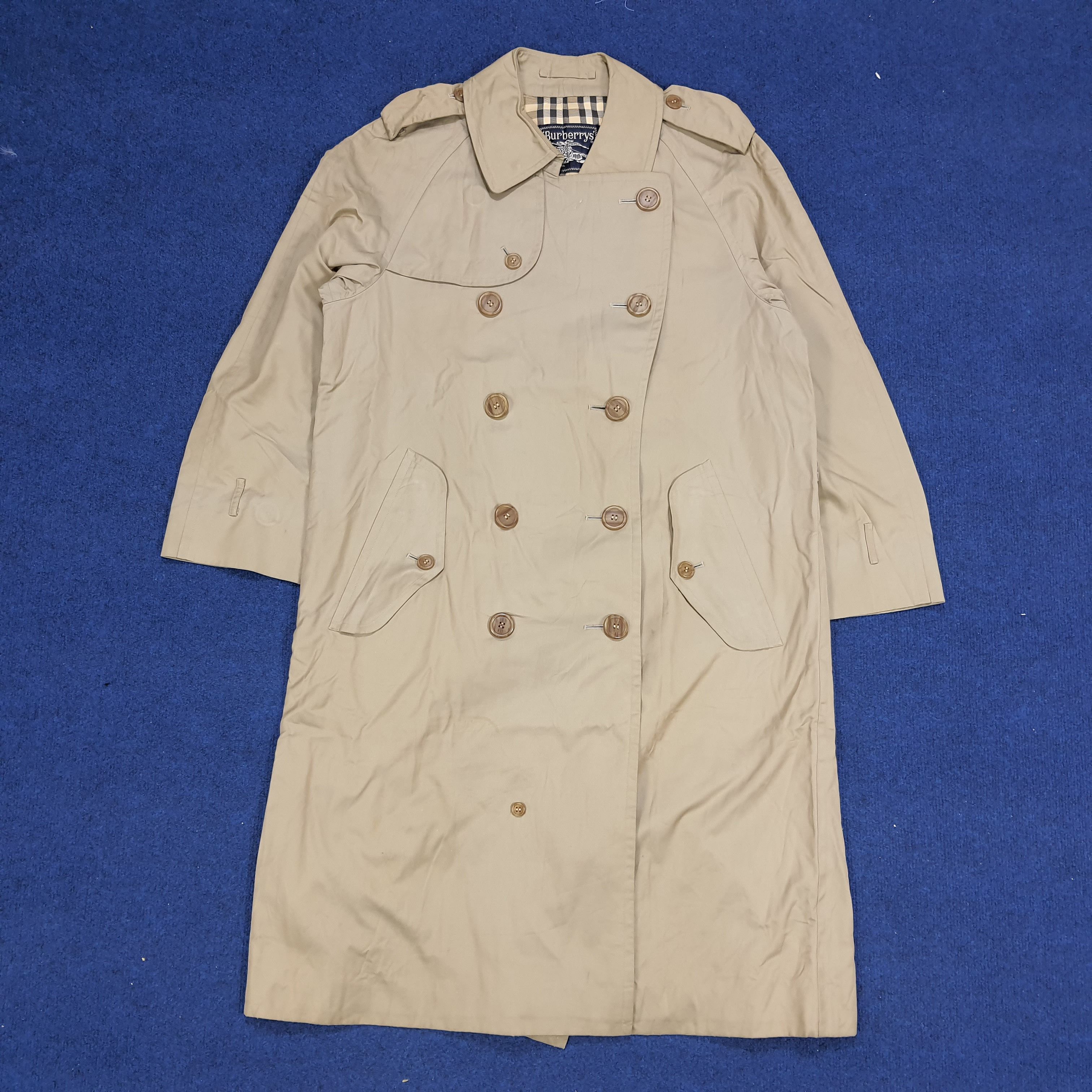 Burberry × Vintage Vintage Burberrys' Nova Check Trench Jacket Size US M / EU 48-50 / 2 - 1 Thumbnail