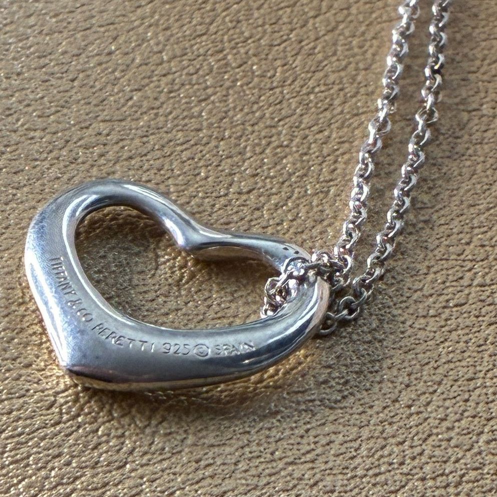 Tiffany & Co. Tiffany & Co Elsa Peretti Sterling Silver Heart Necklace Size ONE SIZE - 9 Thumbnail
