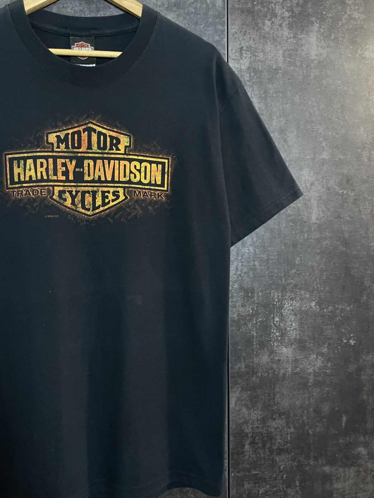 Harley Davidson Vintage Harley Davidson Big Logo Flame T-shirt 3d Emblem 90s Size US L / EU 52-54 / 3 - 2 Thumbnail