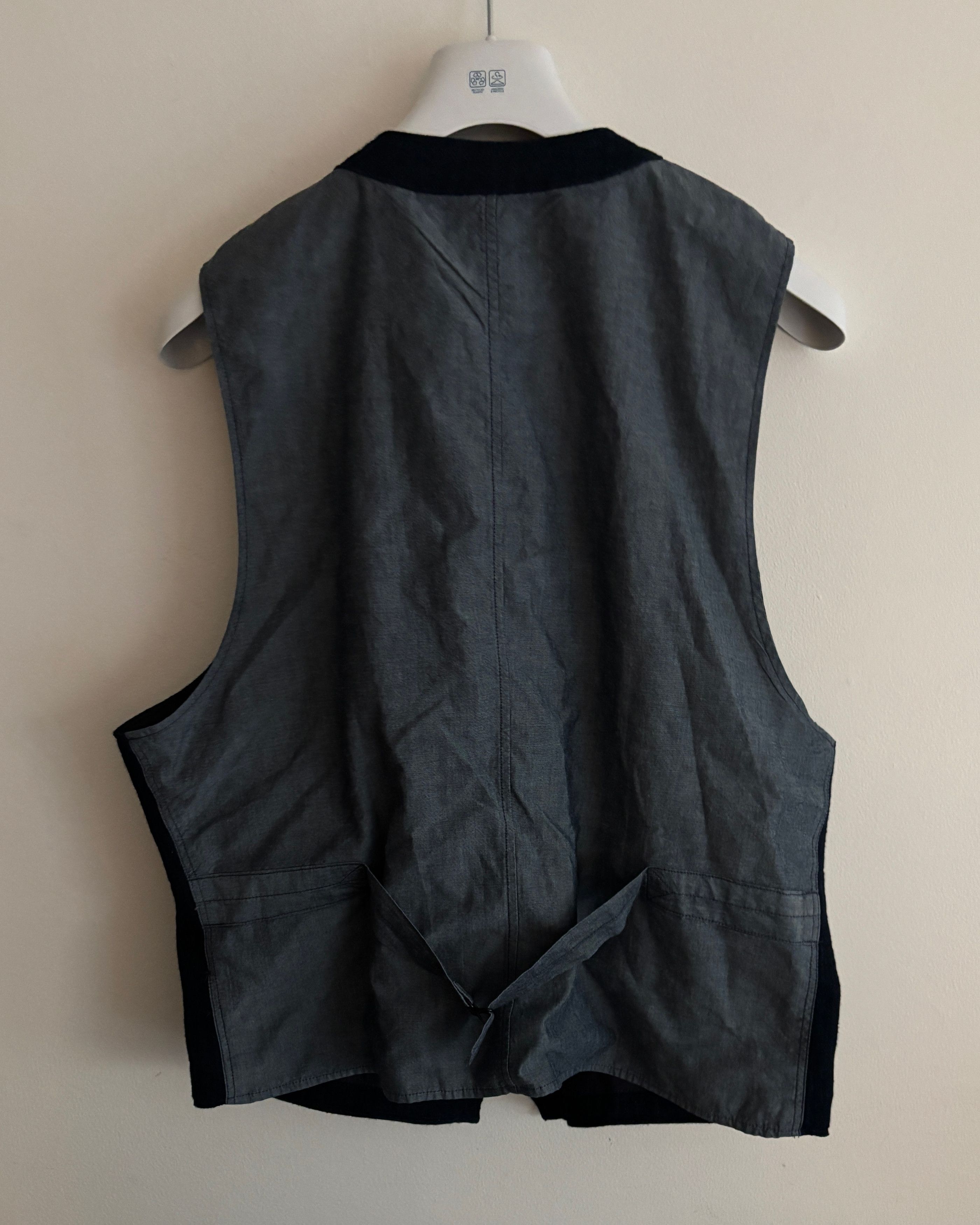RRL Ralph Lauren $460 Indigo Navy Blue Herringbone Vest/Waistcoat - XL Size US XL / EU 56 / 4 - 9 Thumbnail