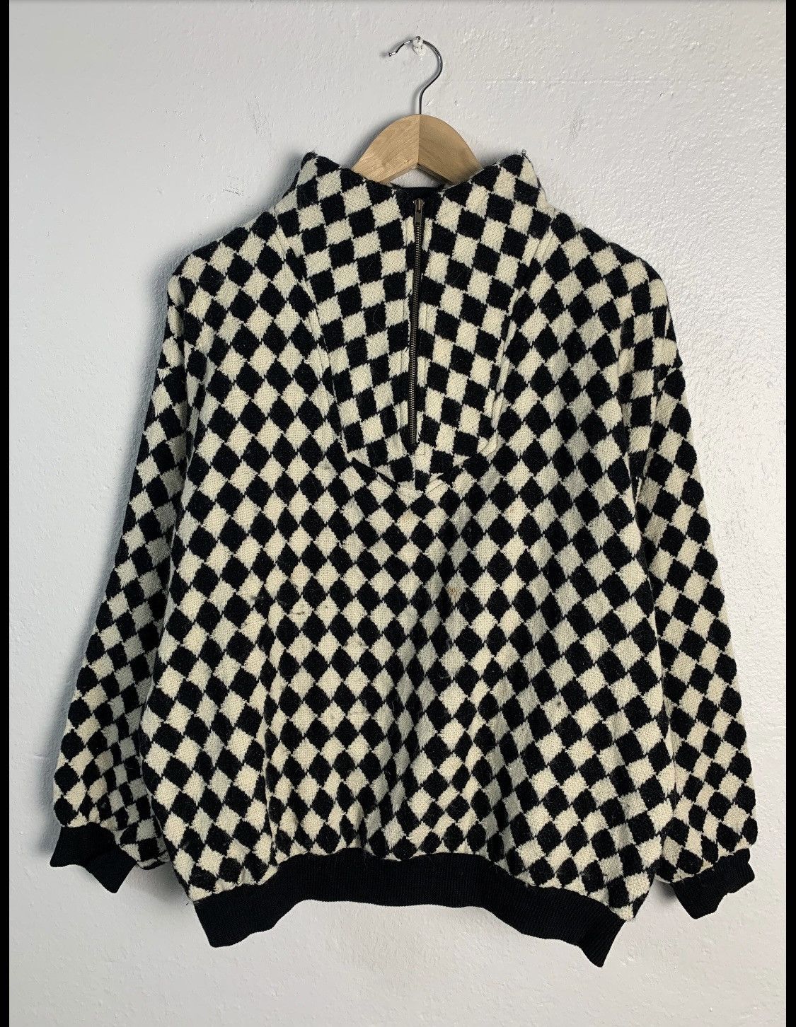 Japanese Brand May Beetle Plaid Sweater Size US L / EU 52-54 / 3 - 1 Thumbnail