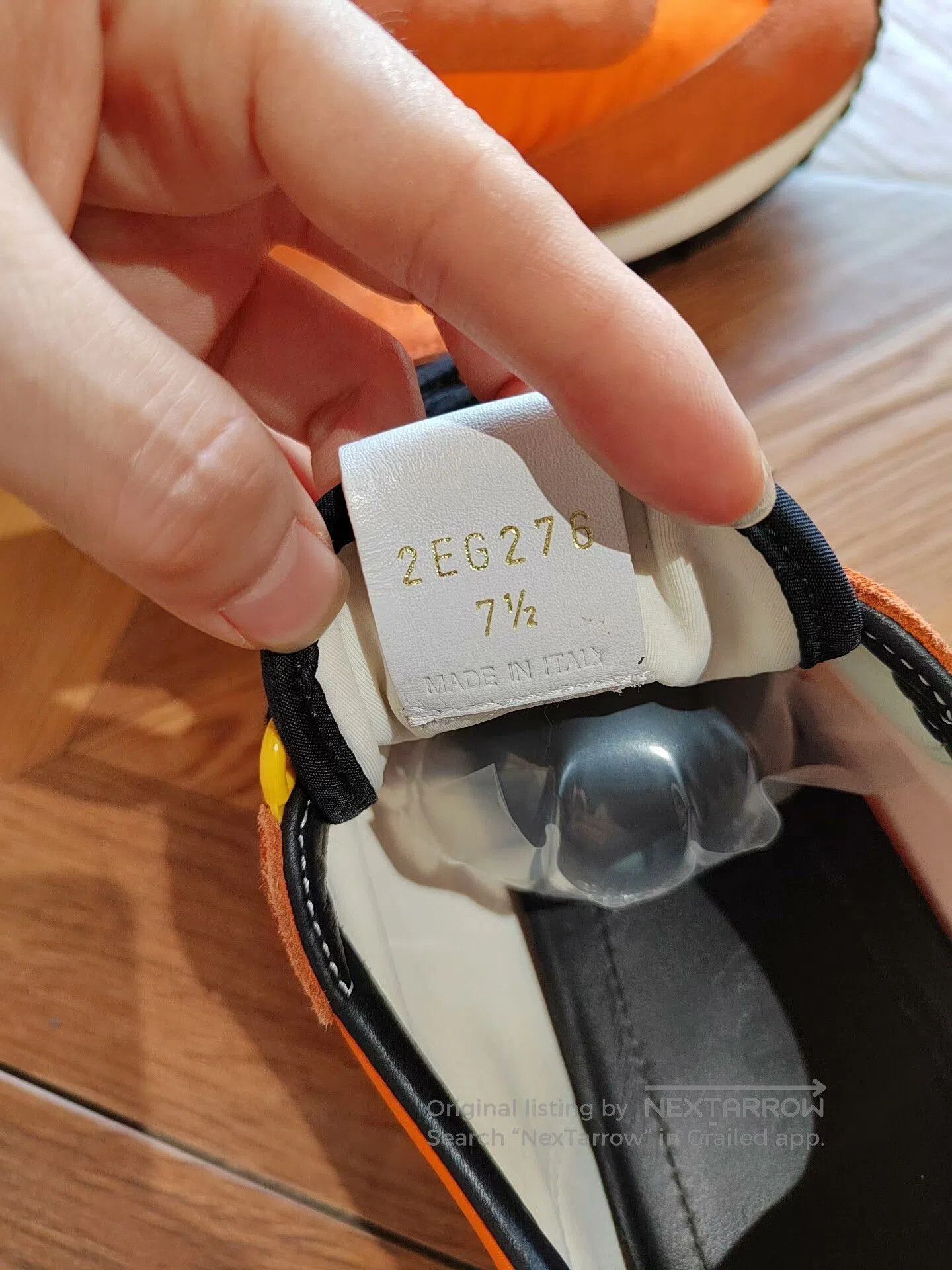Prada PRADA Orange Suede Sneakers for Sale. Size US 8.5 / EU 41-42 - 6 Thumbnail