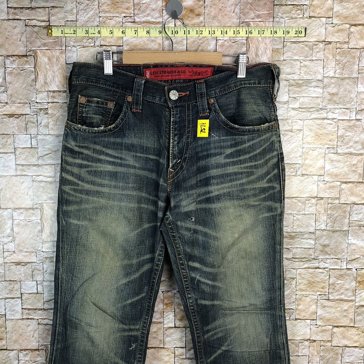 Levi's 507 Levis Blue Denim jeans Pants #7571 Size US 31 - 2 Thumbnail