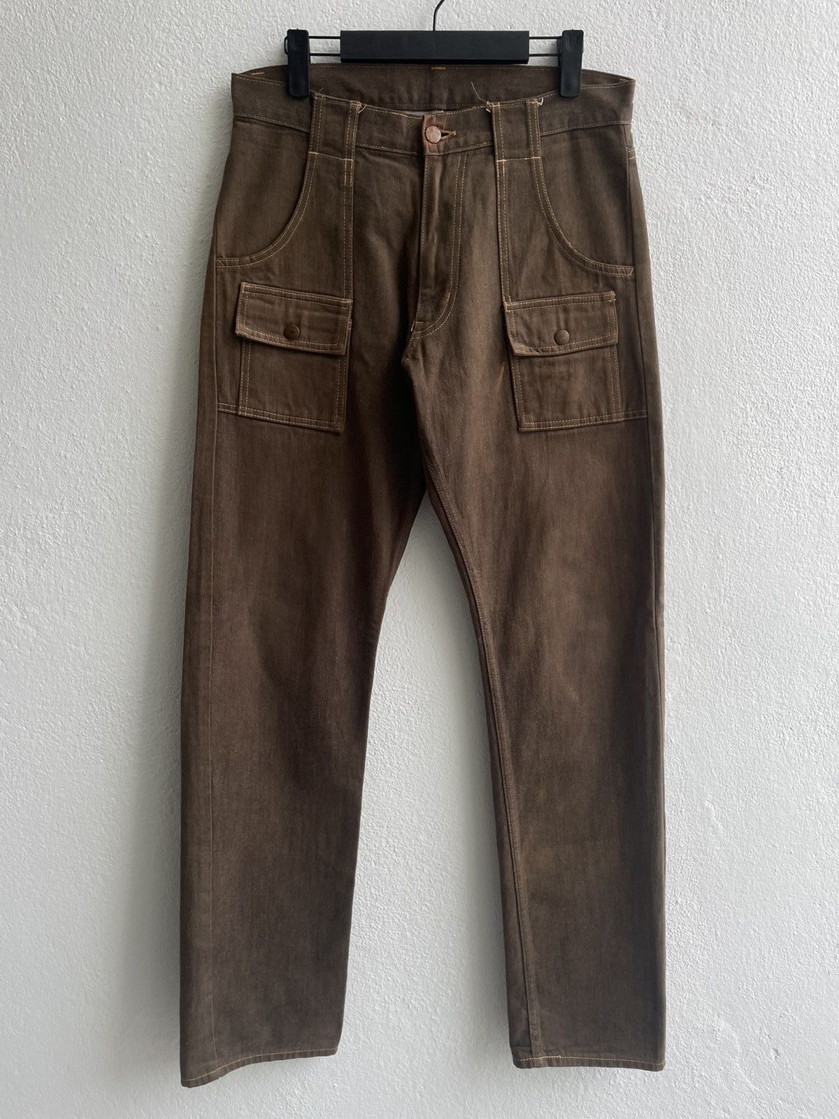 Bape Vintage 2000's Bathing Ape Busy Work Denim Bush Pants Size US 31 - 1 Thumbnail