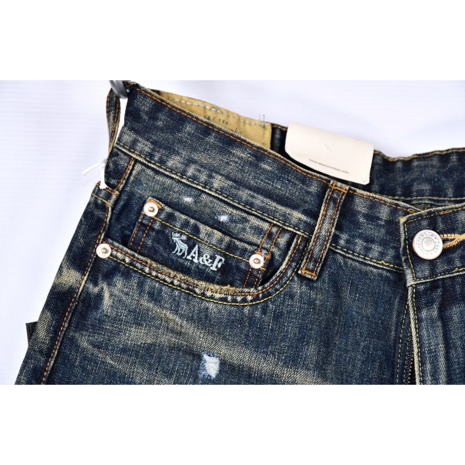 Abercrombie & Fitch VTG Abercrombie & Fitch The Kilburn Low Rise Bootcut Jeans Mens W32 L32 Blue Size US 32 / EU 48 - 7 Thumbnail