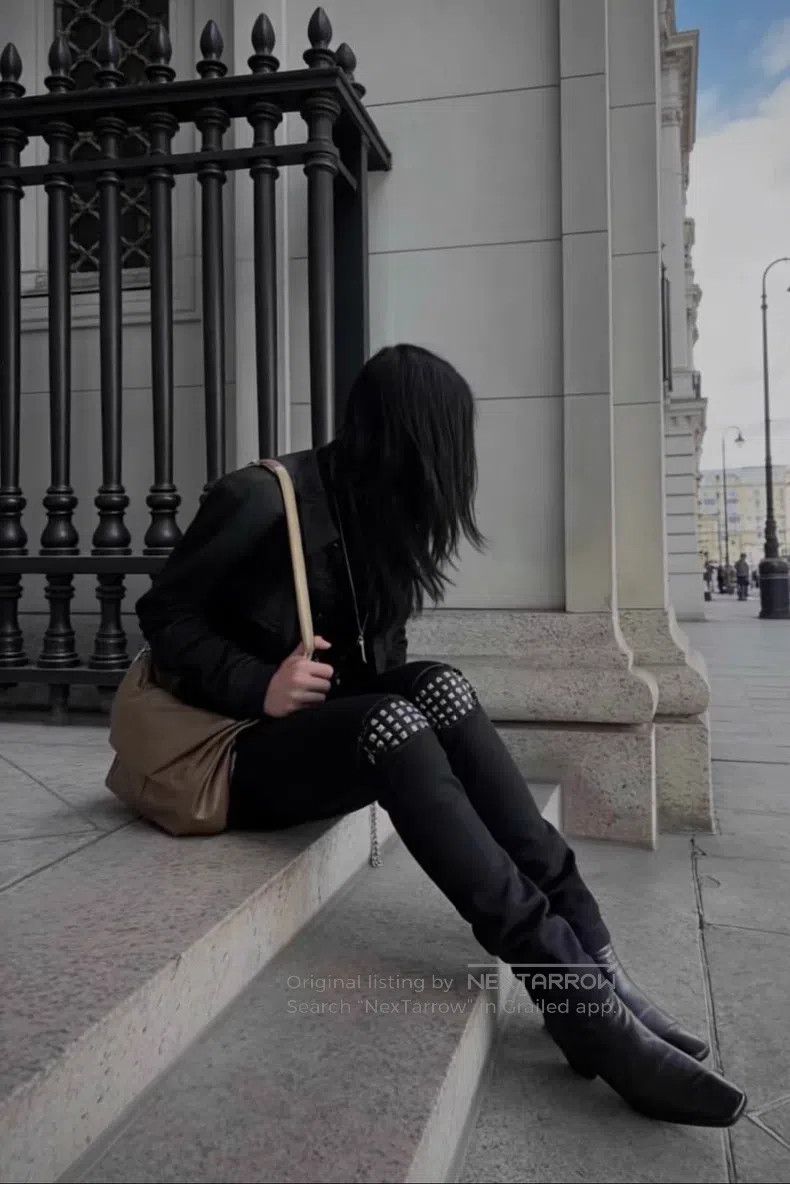 Saint Laurent Paris Saint Laurent Paris Riveted leather double knee hole black Size US 28 / EU 44 - 9 Thumbnail