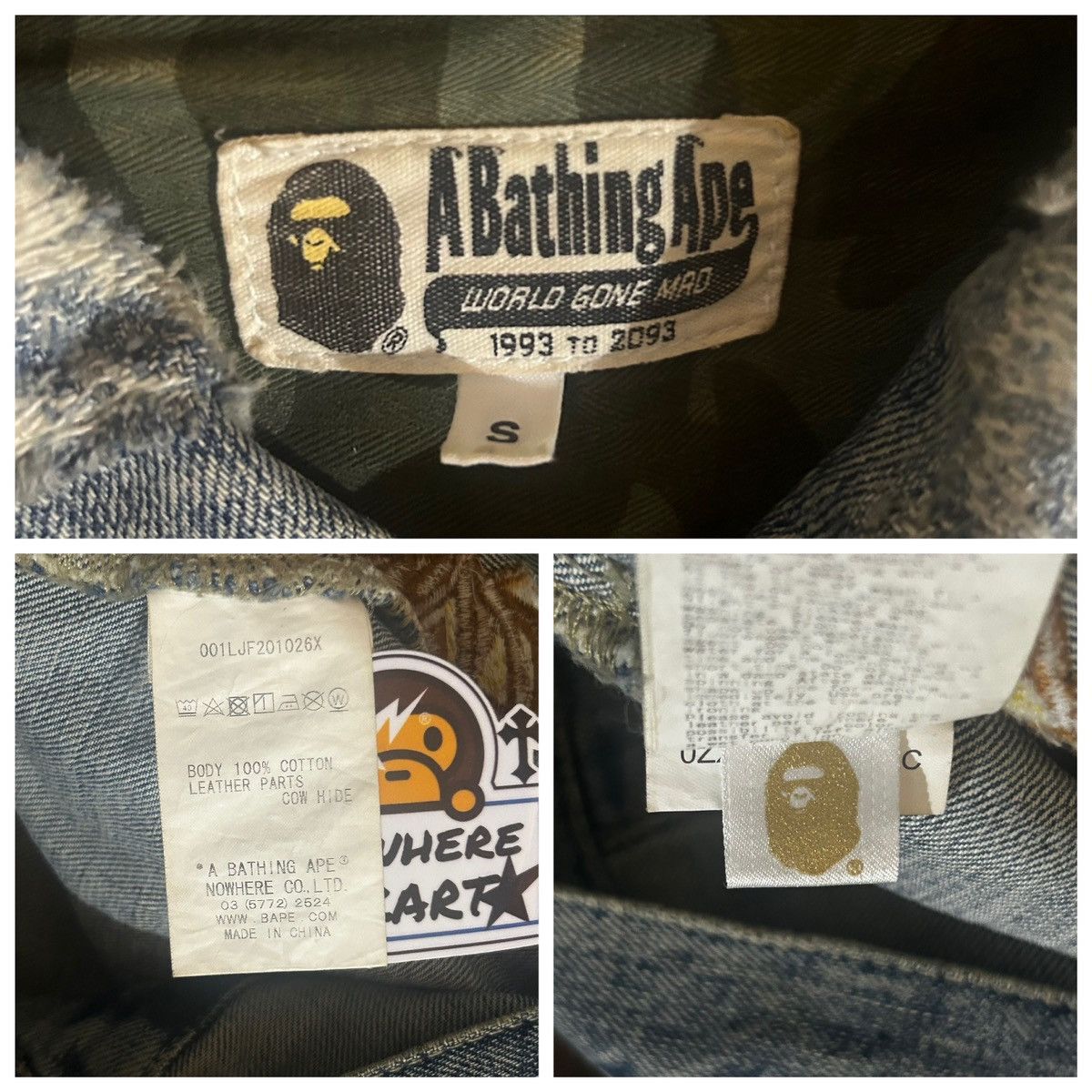 Bape Gold Rush Denim Jacket Size US S / EU 44-46 / 1 - 12 Thumbnail