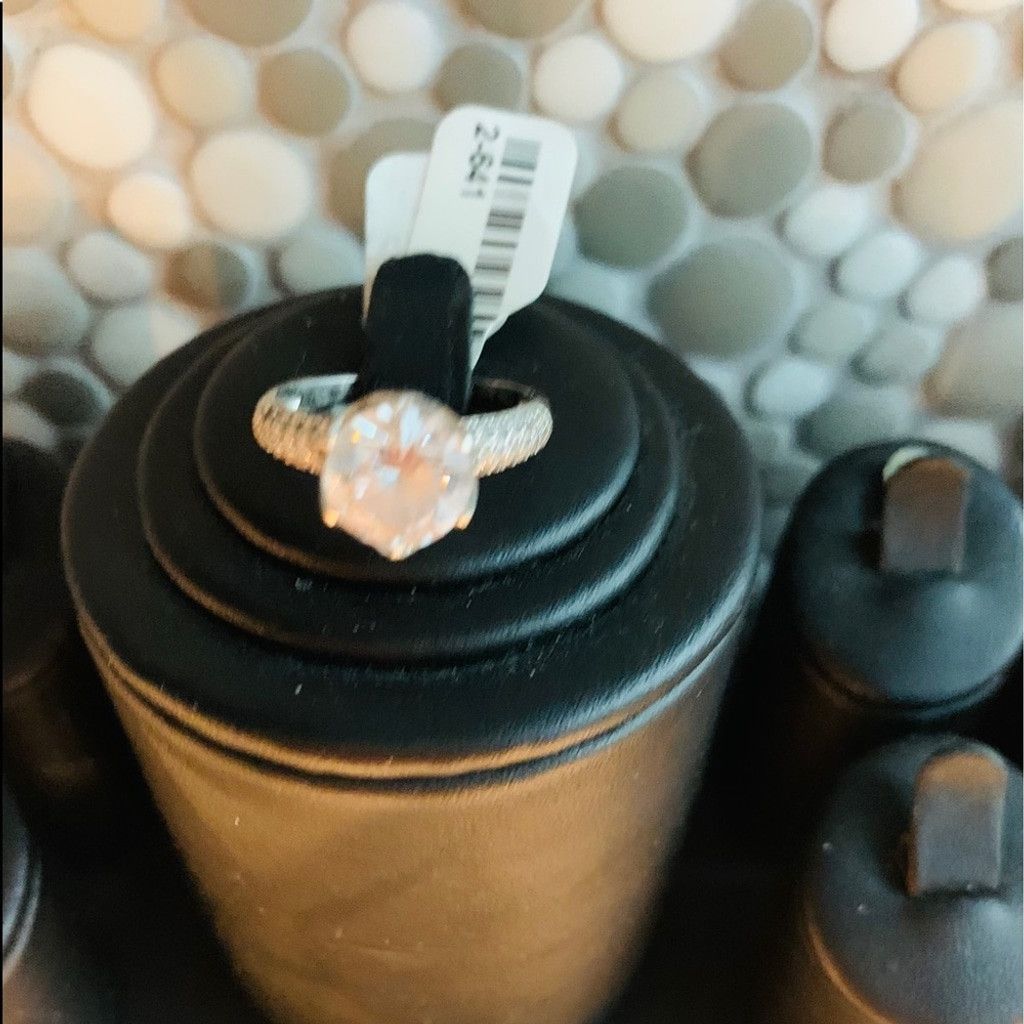 Other Sterling Silver Ring with Cubic Zirconia size 7 Size ONE SIZE - 2 Thumbnail