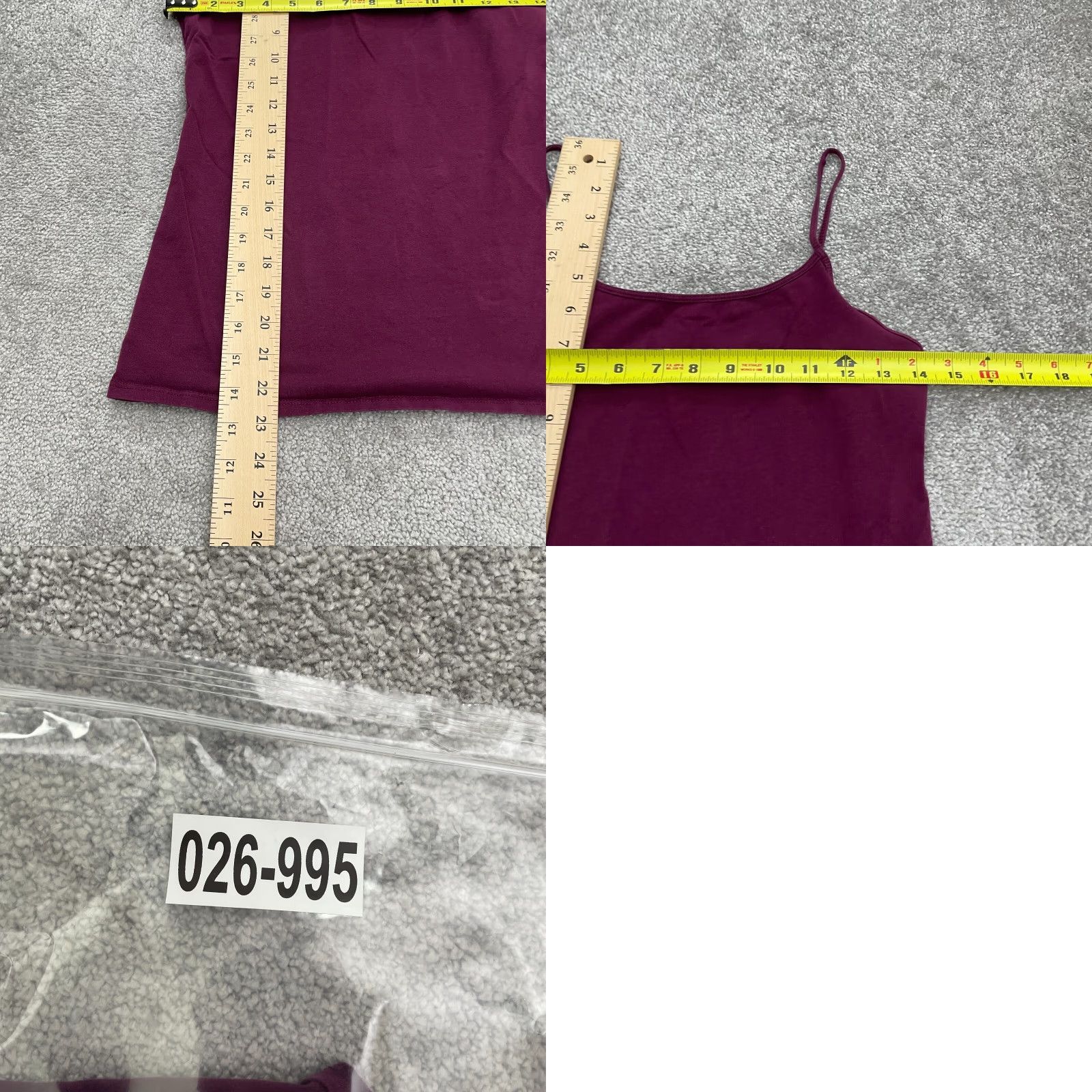 Primark Primark Camisole Tank Top Womens 12 Red Spaghetti Adjustable Stretch Casual Size XL / US 12-14 / IT 48-50 - 8 Thumbnail
